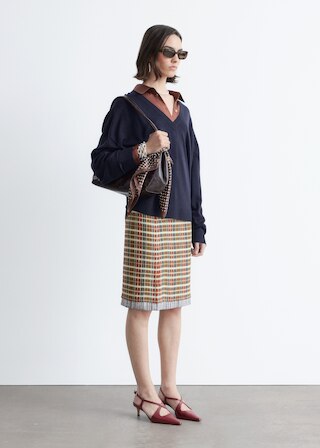 & Other Stories V-NECK MERINO WOOL JUMPER