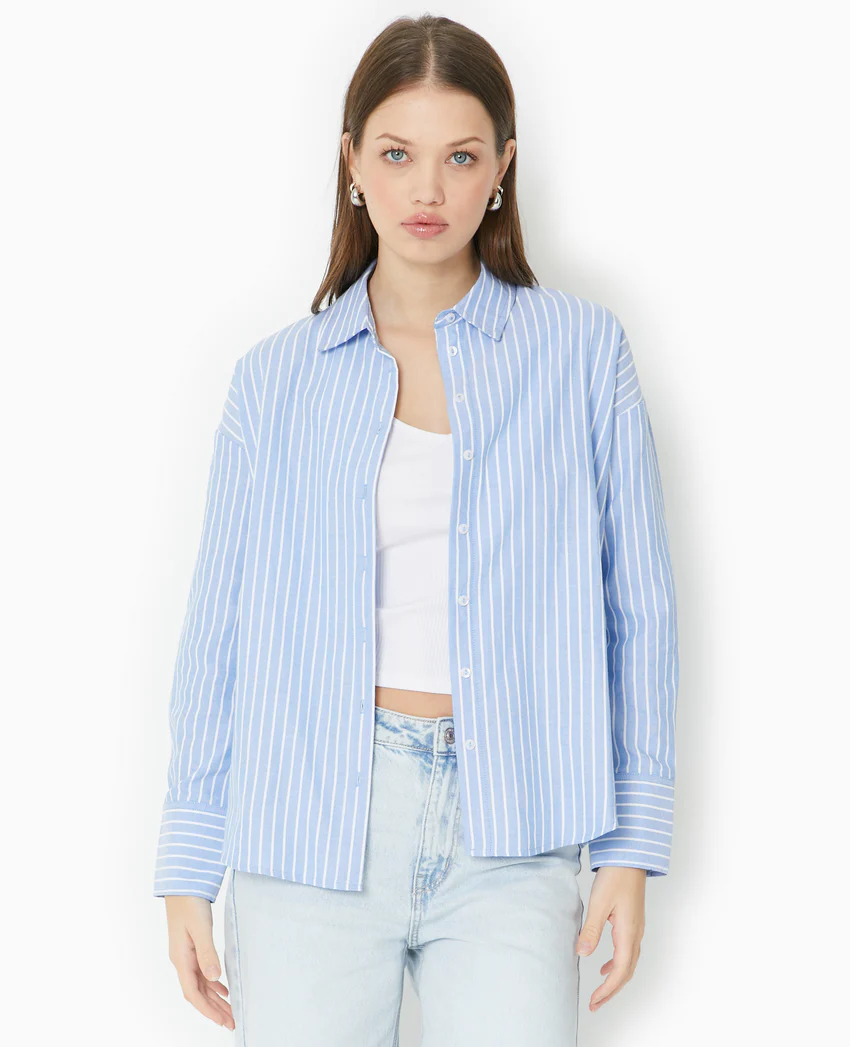 Pimkie Chemise rayée ample et droite
