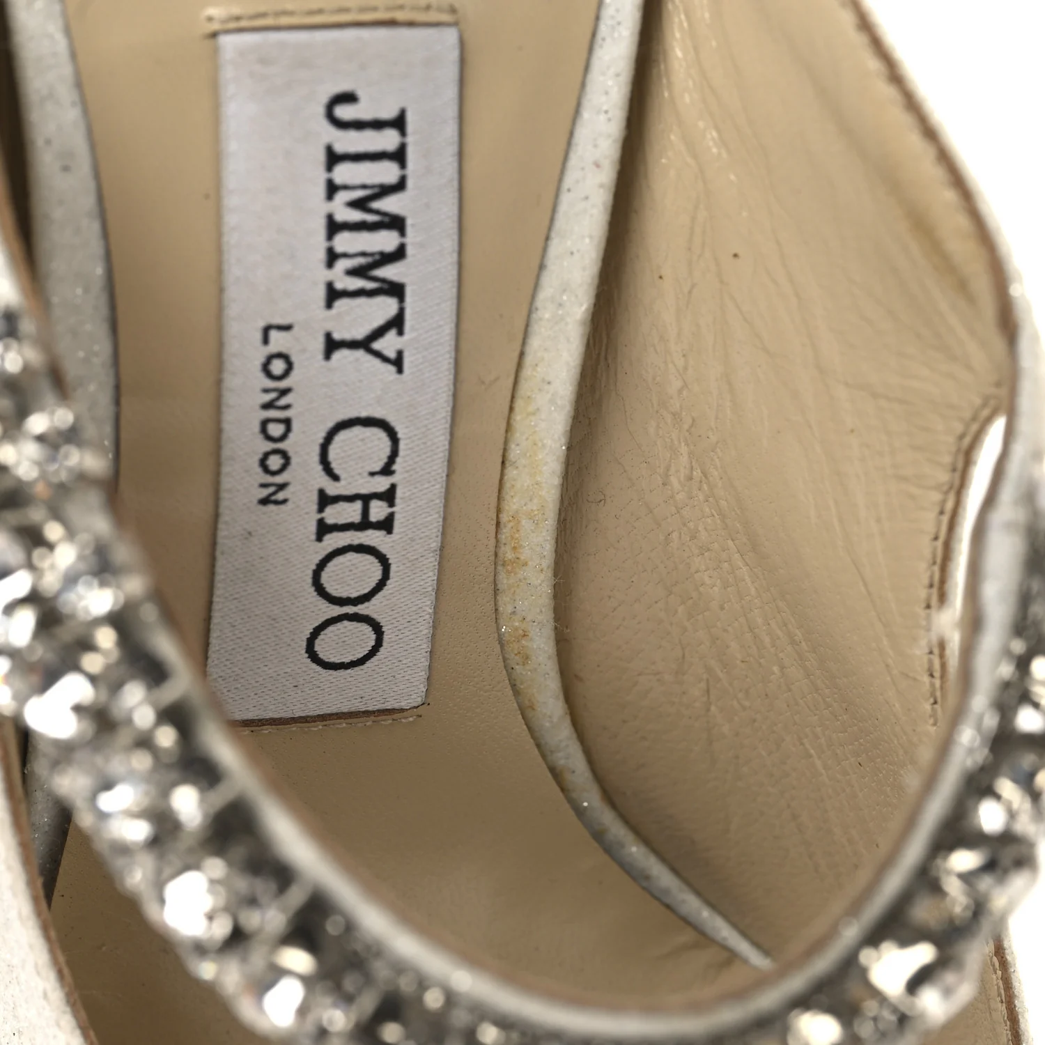 Canvas Glitter Crystal Bing 100 Pumps 36 White - Top Club