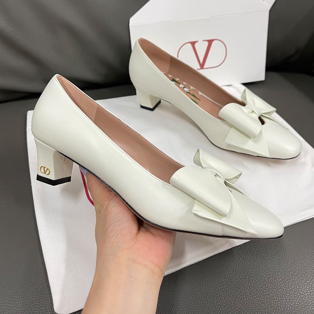 VALENTINO BOWOW sheepskin high heels (heel height 4.5 cm) - Top Club