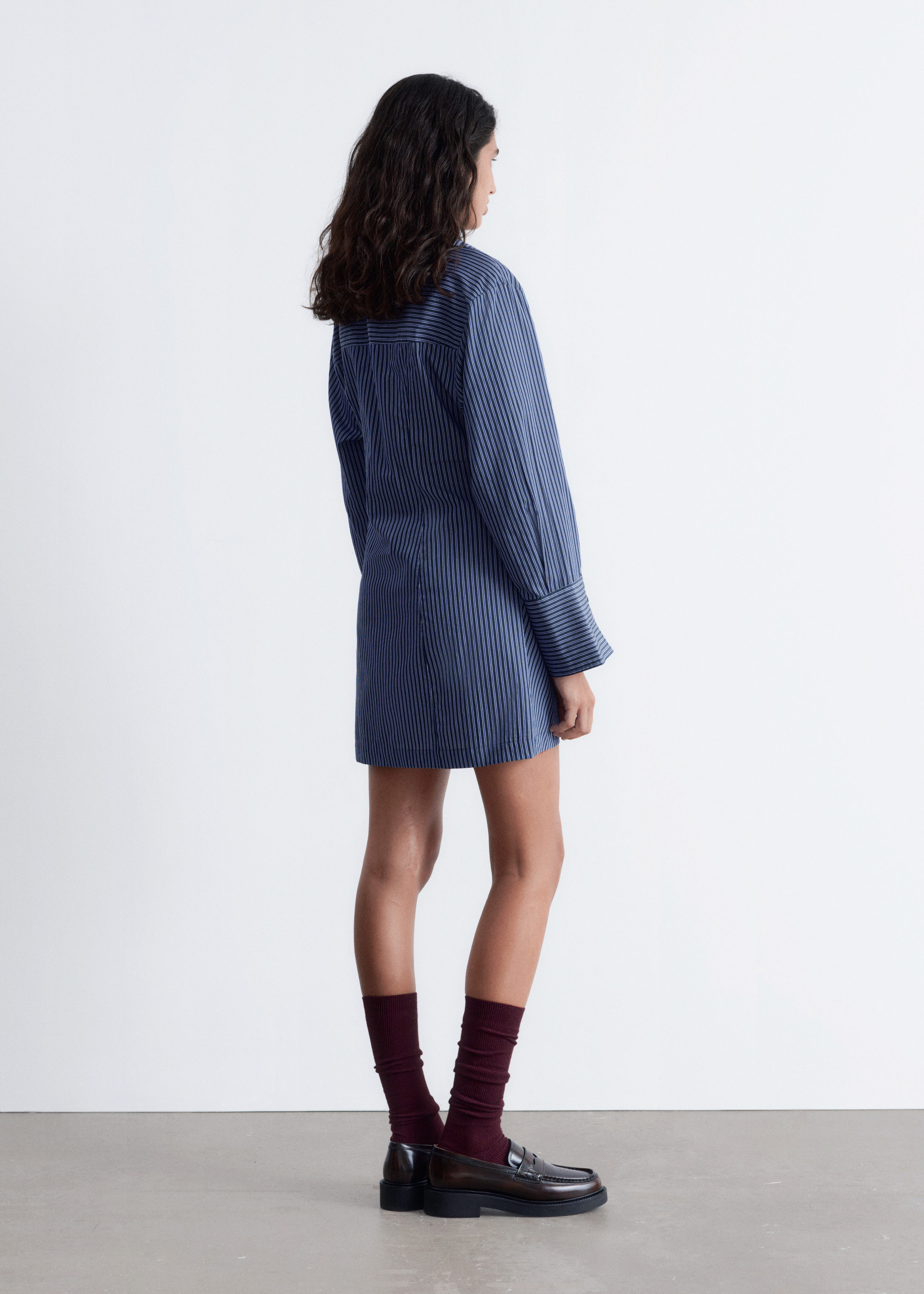 & Other Stories WRAP SHIRT MINI DRESS