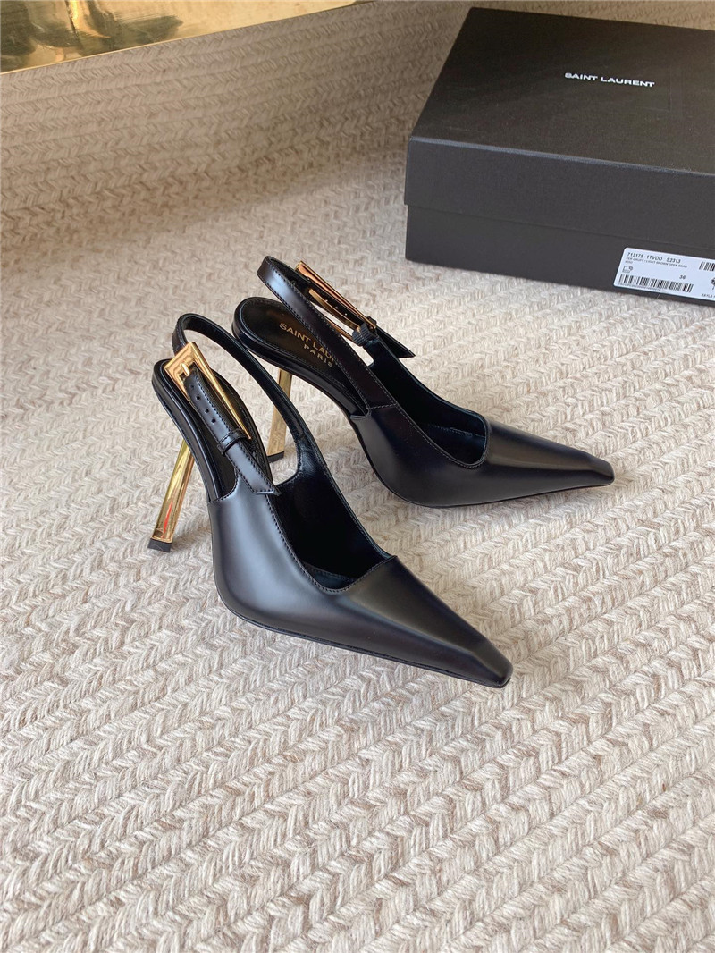 YSL catwalk style small square toe high heel sandals - Sneaker Replica Workshop