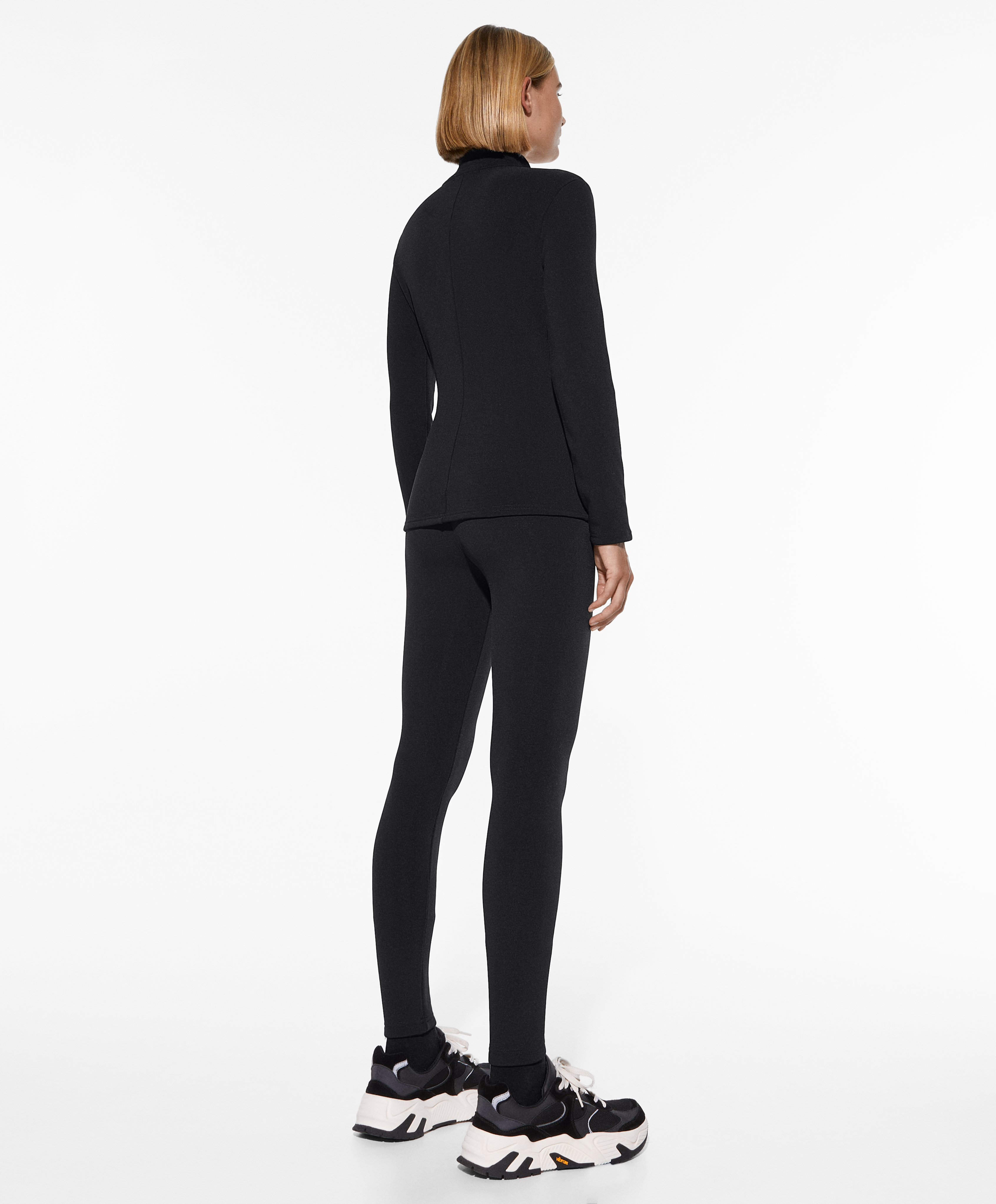 OYSHO Super-extra-warm seamless 65cm ankle-length leggings