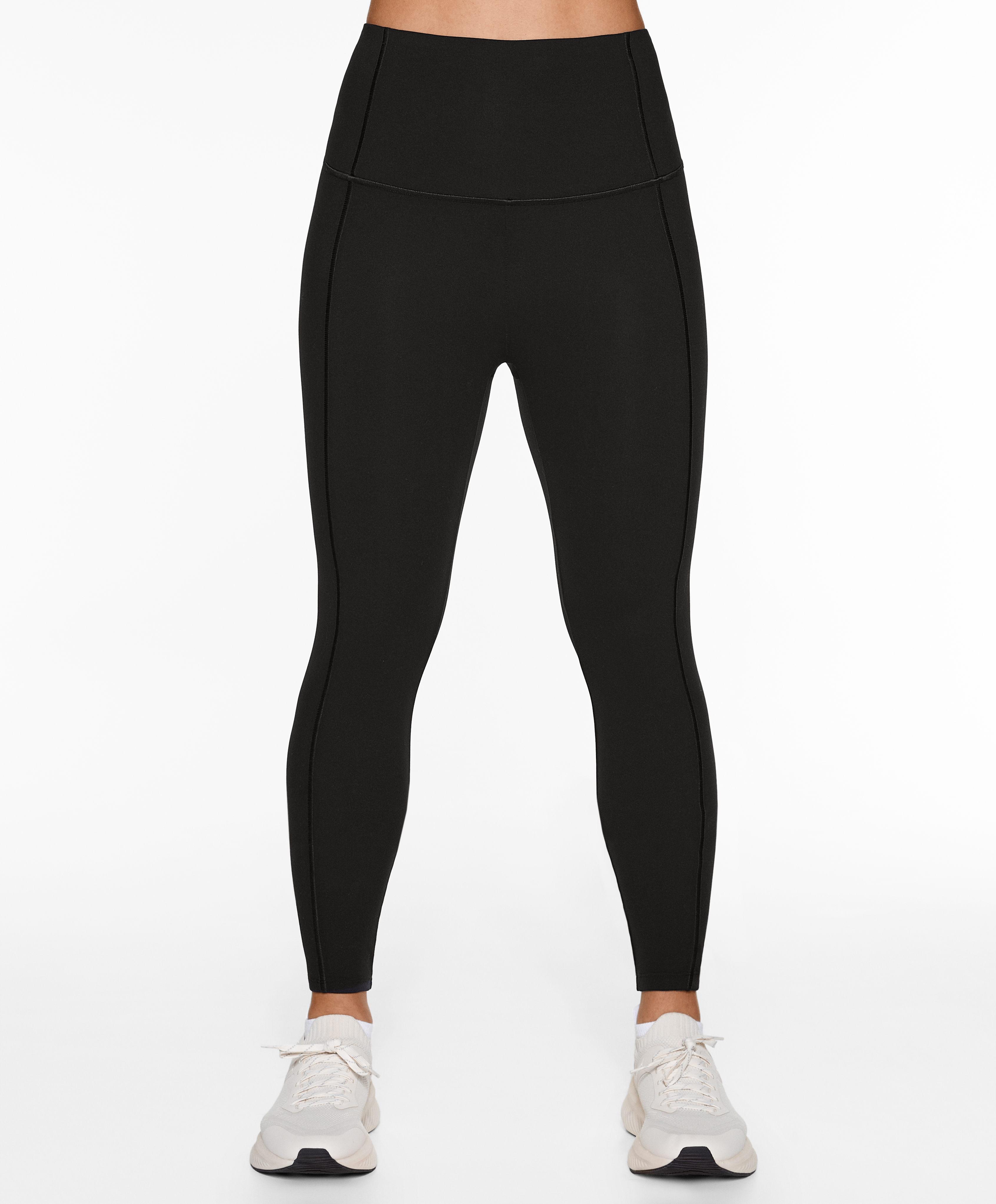 OYSHO Comfortlux super-high-rise 65cm ankle-length leggings with overlocking detail