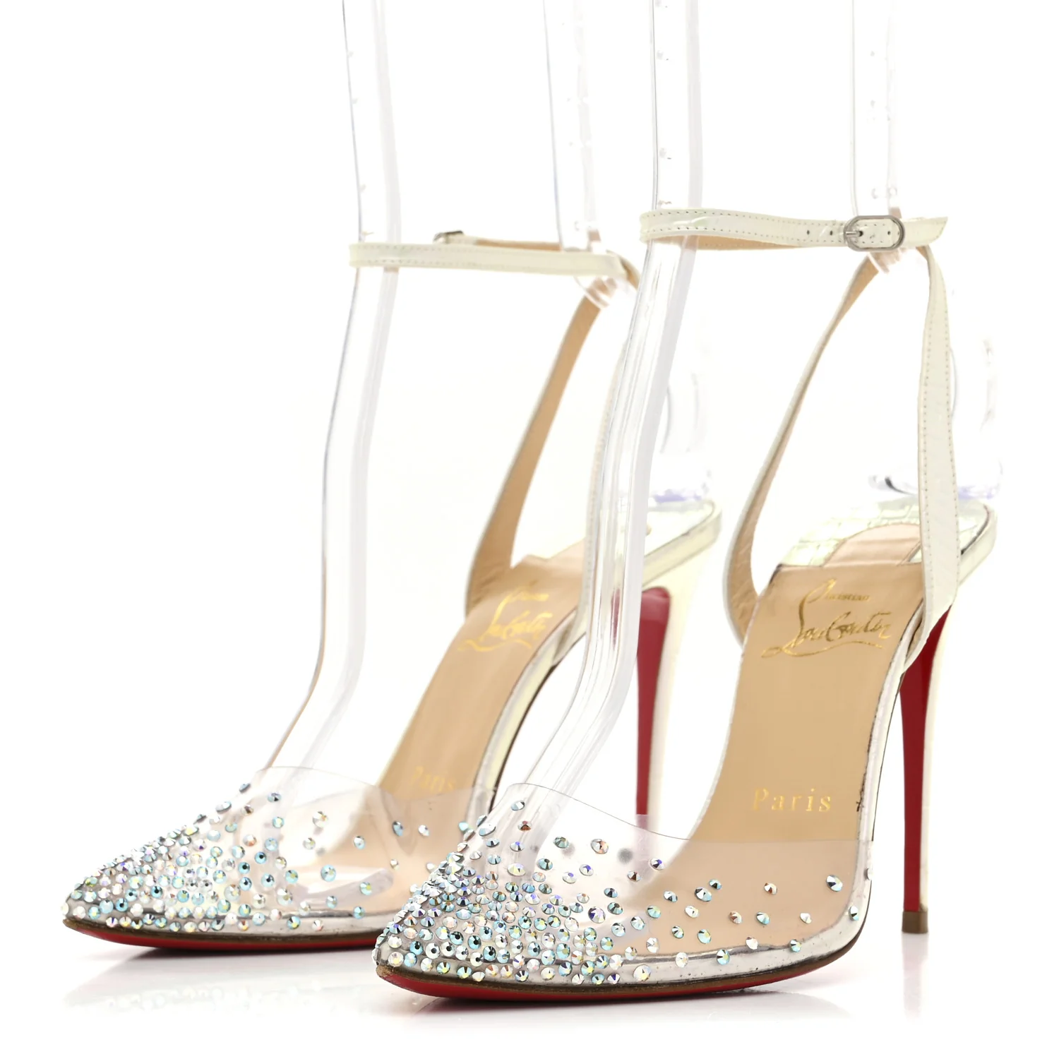 PVC Calf Alicoco Spikaqueen 100 Pumps 36.5 White - Top Club