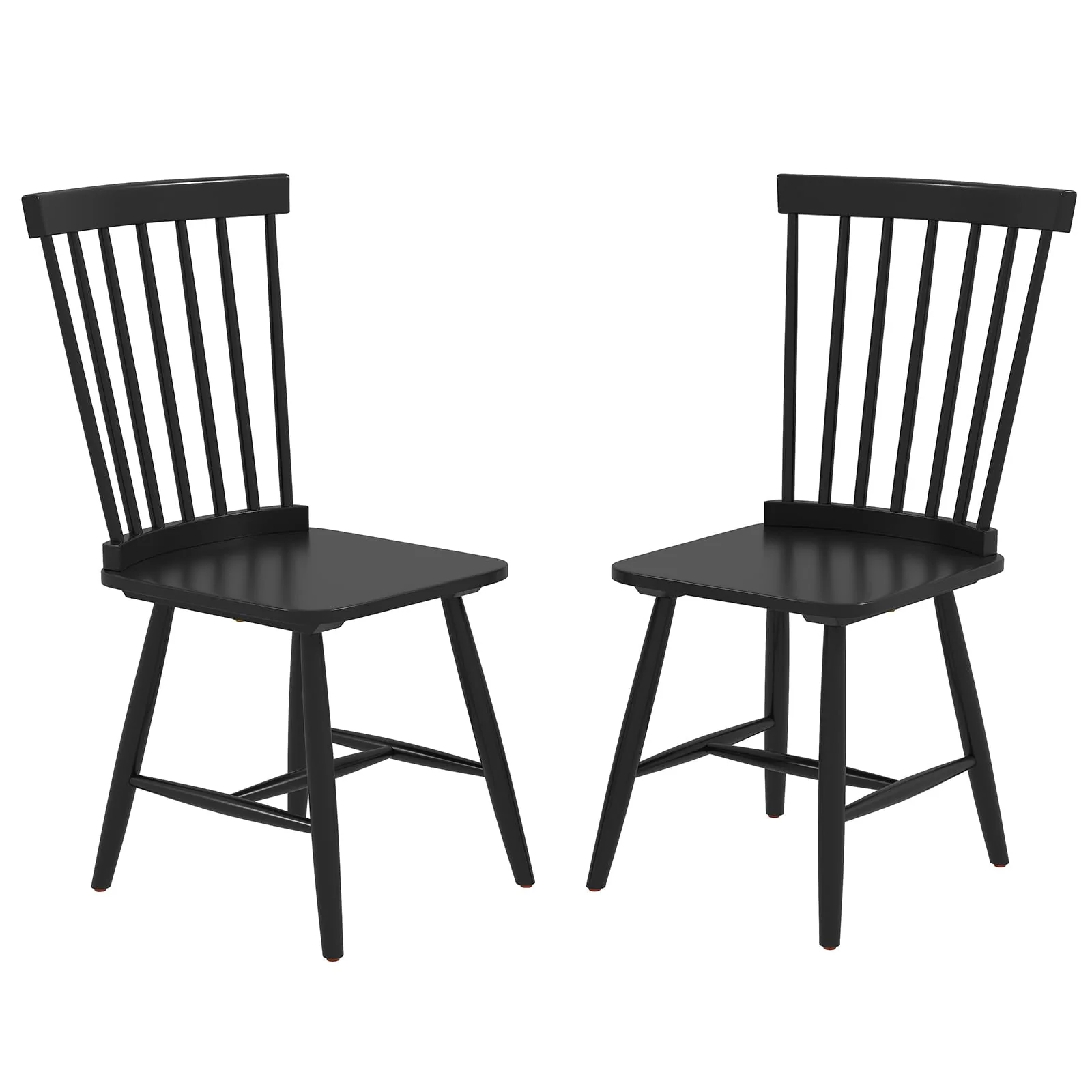 BEFOUNDLOVELY Windsor Dining Chairs Set of 2/4 with Wide Seat & Spindle Back