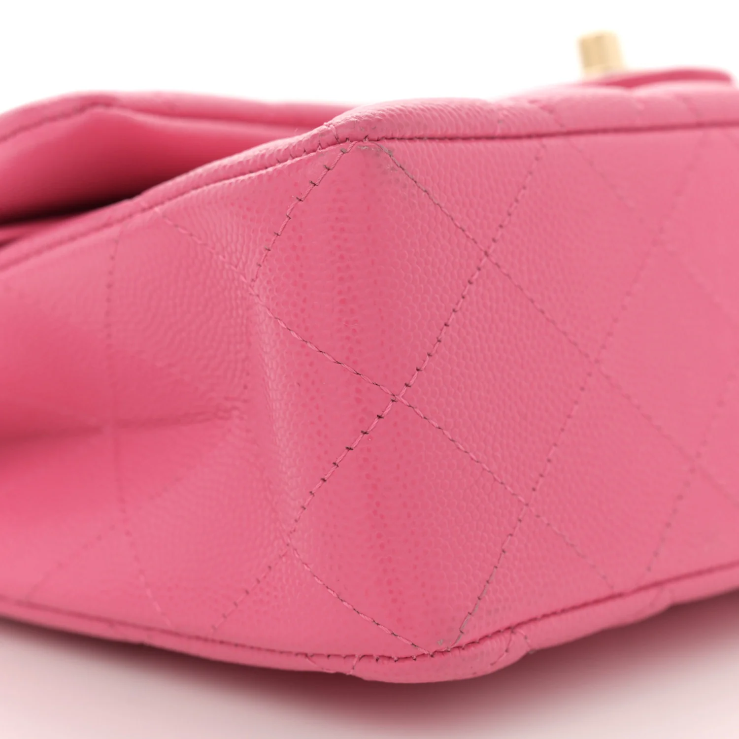 Caviar Quilted Small Double Flap Pink - Top Club
