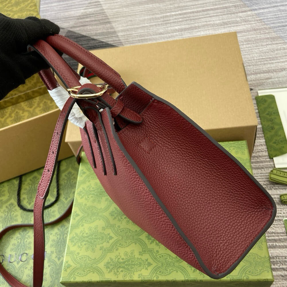 GUCCI SMALL TOTE BAG WITH HOOK CLOSURE - Top Club