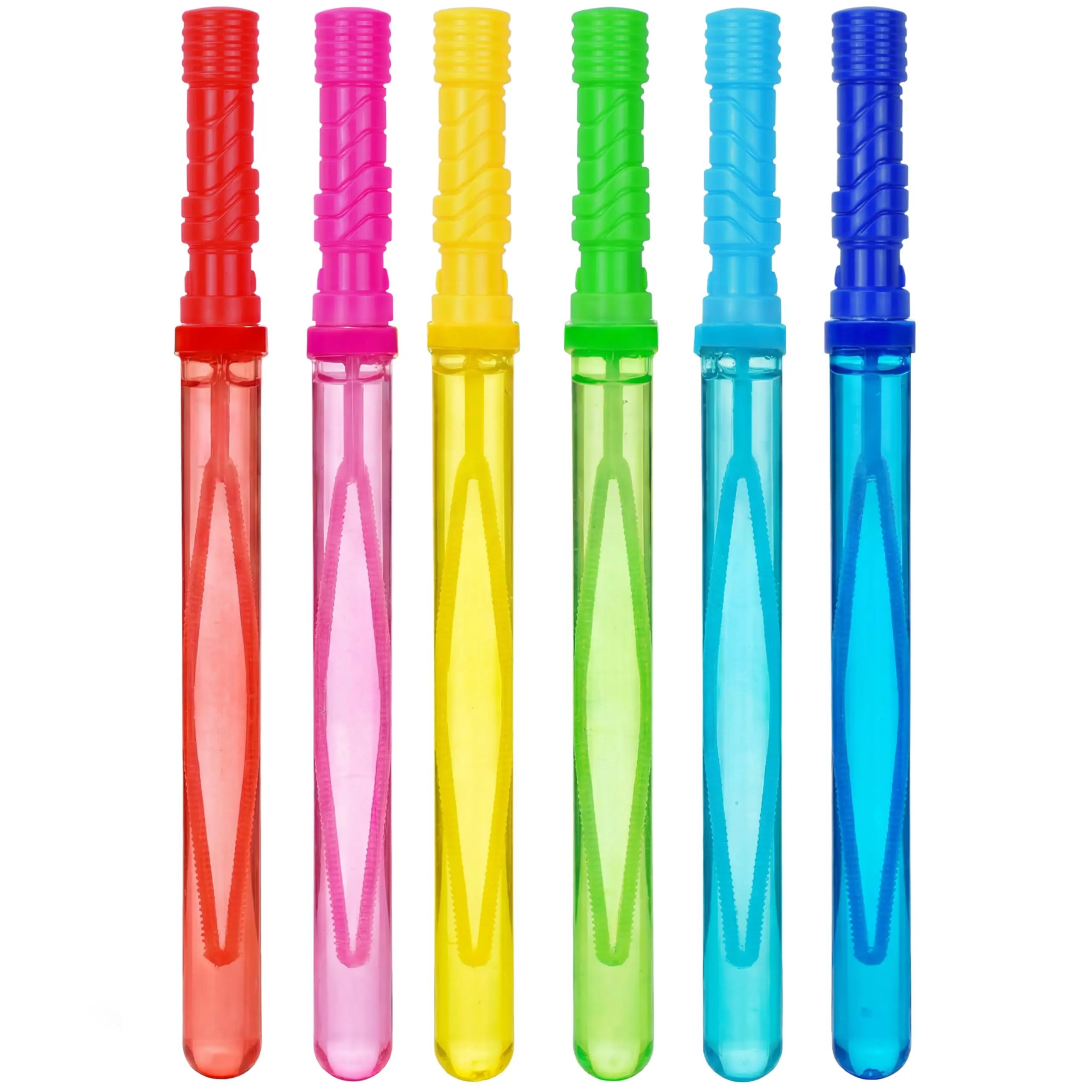JOYIN 14.6’’ Big Bubble Wands for Kids, 6 PCS Bubble Wand with Refill Solution for Summer Toy Party Favor, Outdoor Toy Activity, Easter Basket Stuffers, Birthday Gift DealsForYouDays
