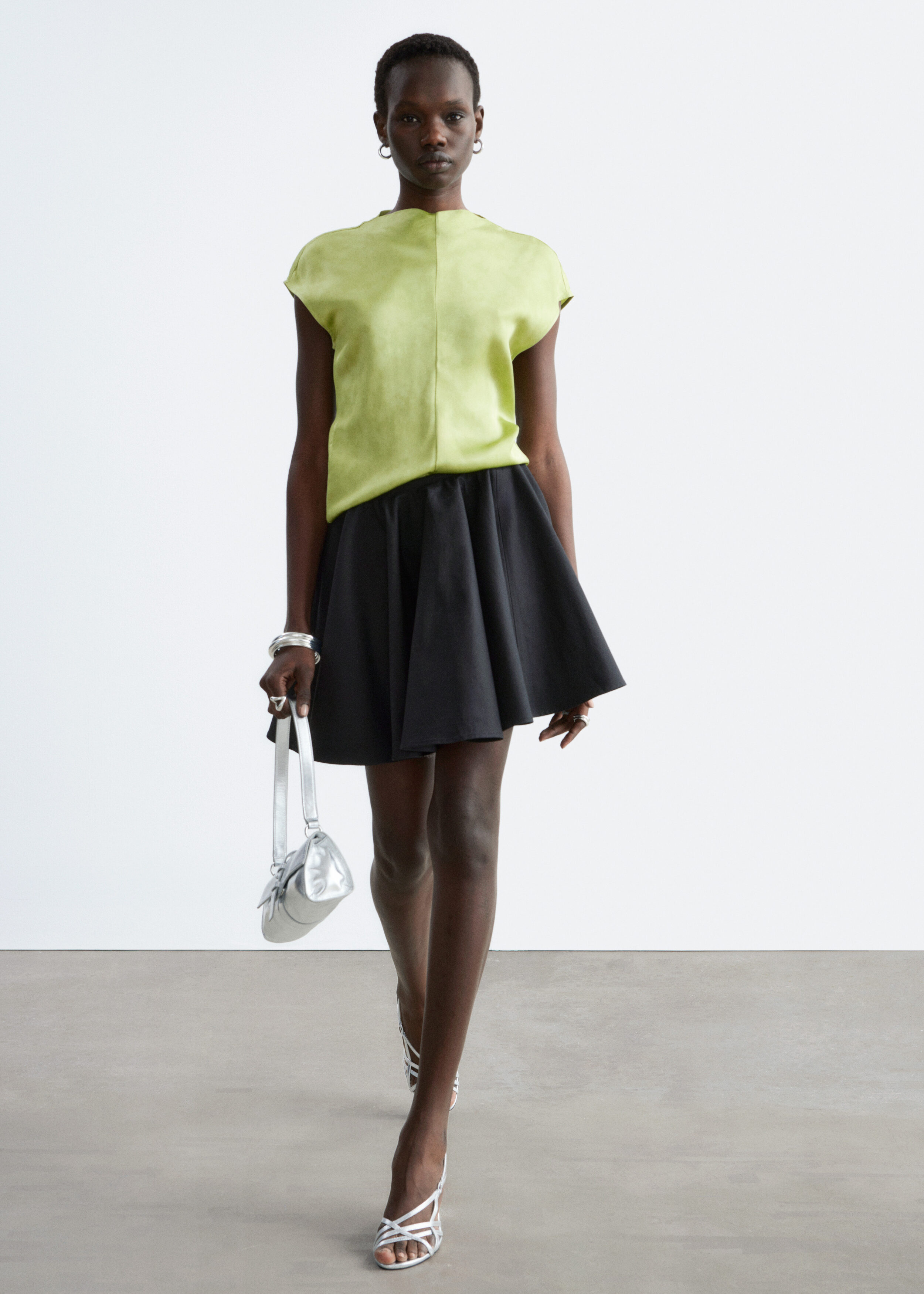 & Other Stories TEXTURED VISCOSE SLEEVELESS TOP