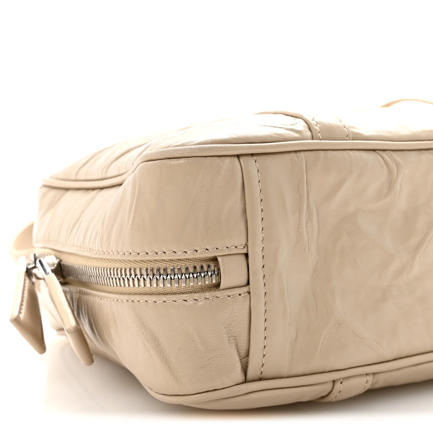 Nappa Antique Medium Re-Edition 2001 Two Handle Bag Deserto - Top Club
