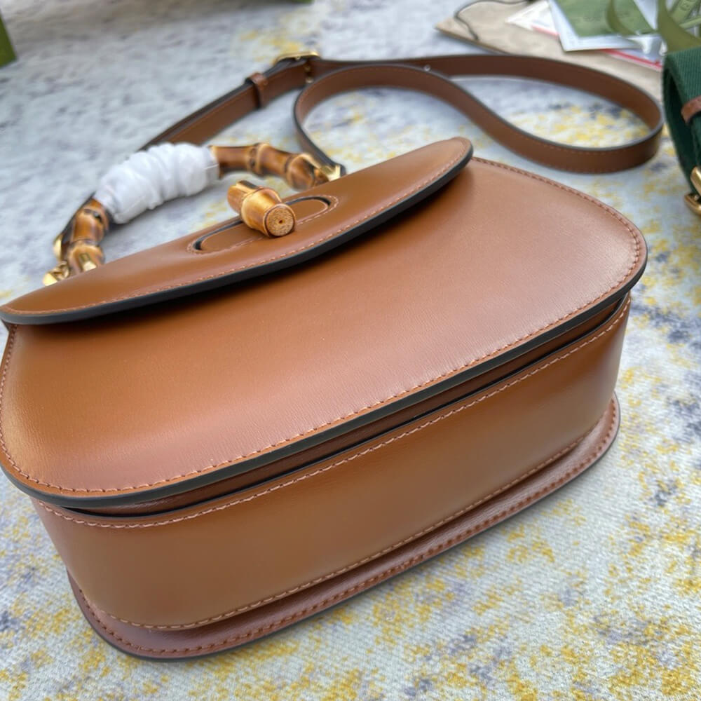GUCCI BAMBOO 1947 JUMBO GG SMALL TOP HANDLE BAG - Top Club