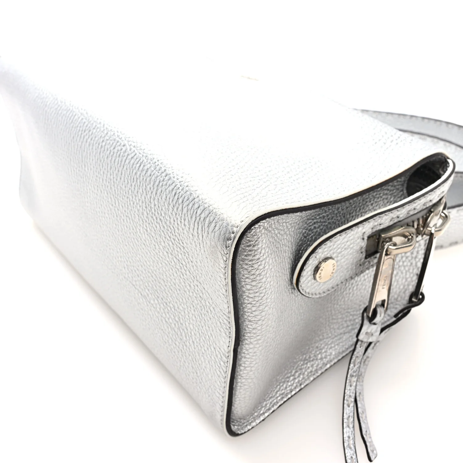 Cuoio Romano Lux Selleria Lei Boston Tote Argento - Top Club