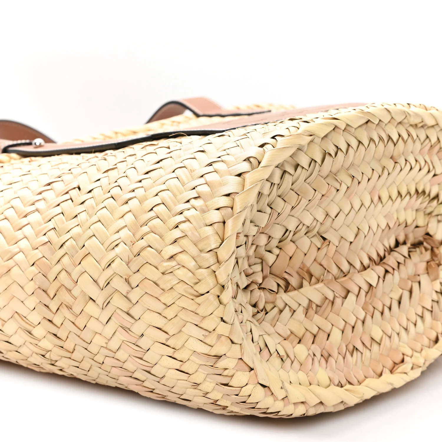 Raffia Large Basket Tote Bag Natural Tan - Top Club