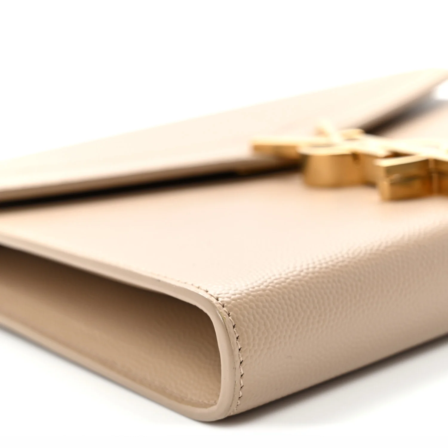 Grain De Poudre Monogram Cassandra Chain Wallet Dark Beige - Top Club