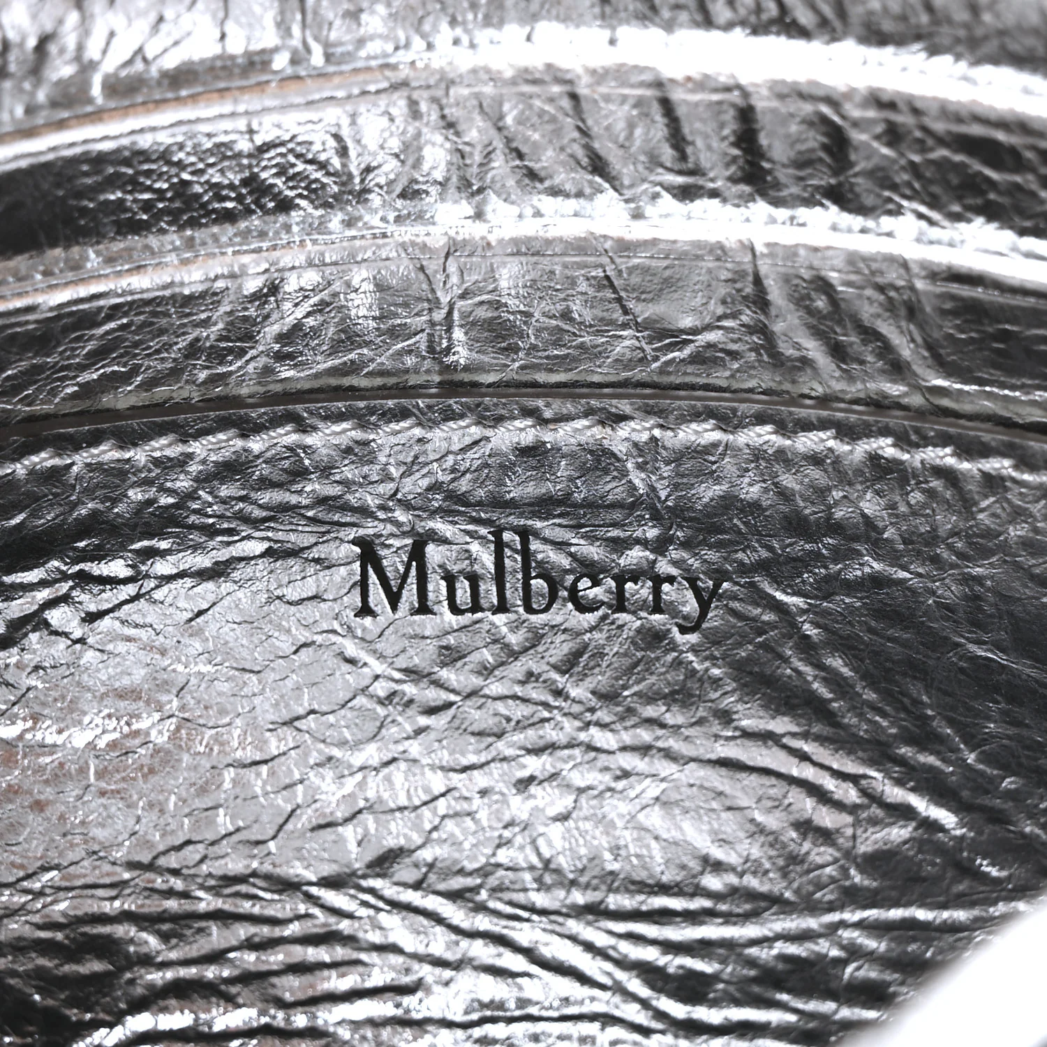 Metallic Crinkled Nappa Pillow Quilted Tiny Softie Bag Silver - Top Club