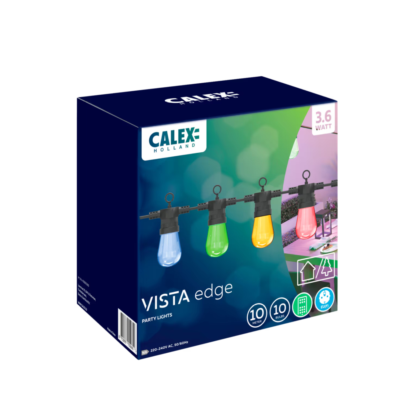CALEX PARTY LIGHTS NR. 3 - 10-LICHTS RGB