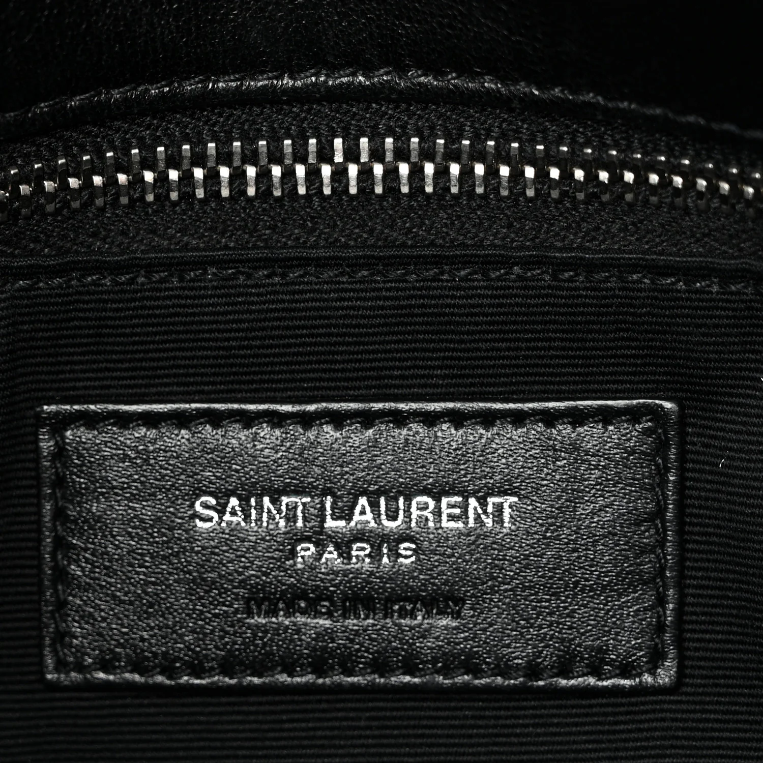 Lambskin Quilted Small Loulou Puffer Monogram Chain Satchel Black - Top Club