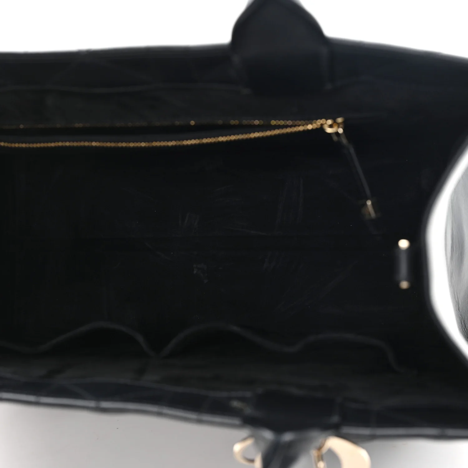 Calfskin Macro Cannage Medium Book Tote Black - Top Club