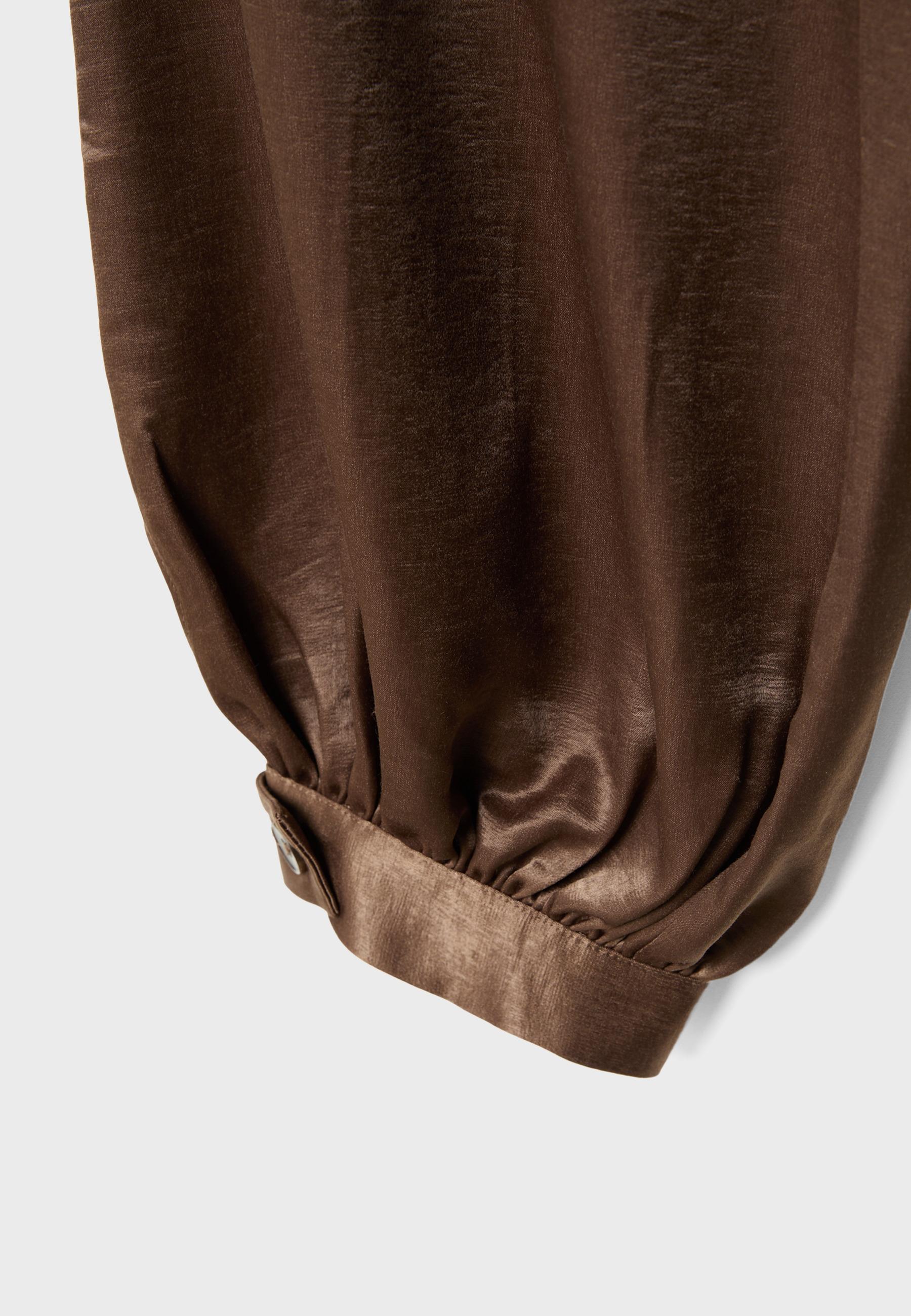 SMART SATIN BALLOON TROUSERS