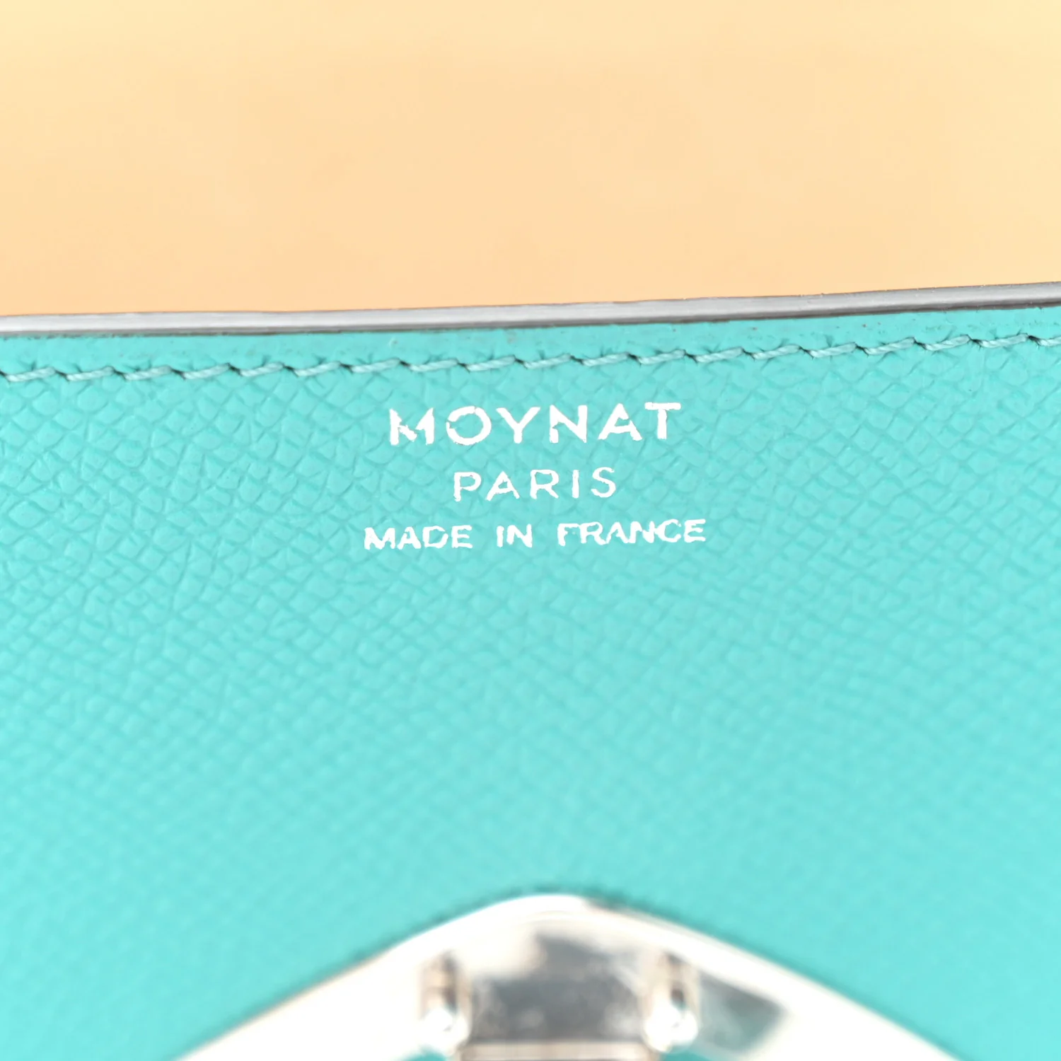 Carat Calfskin Gabrielle Clutch Turquoise - Top Club