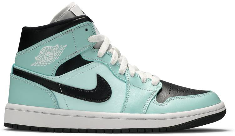 Wmns Air Jordan 1 Mid  Aqua Black  BQ6472-300 - Sneaker Replica Workshop