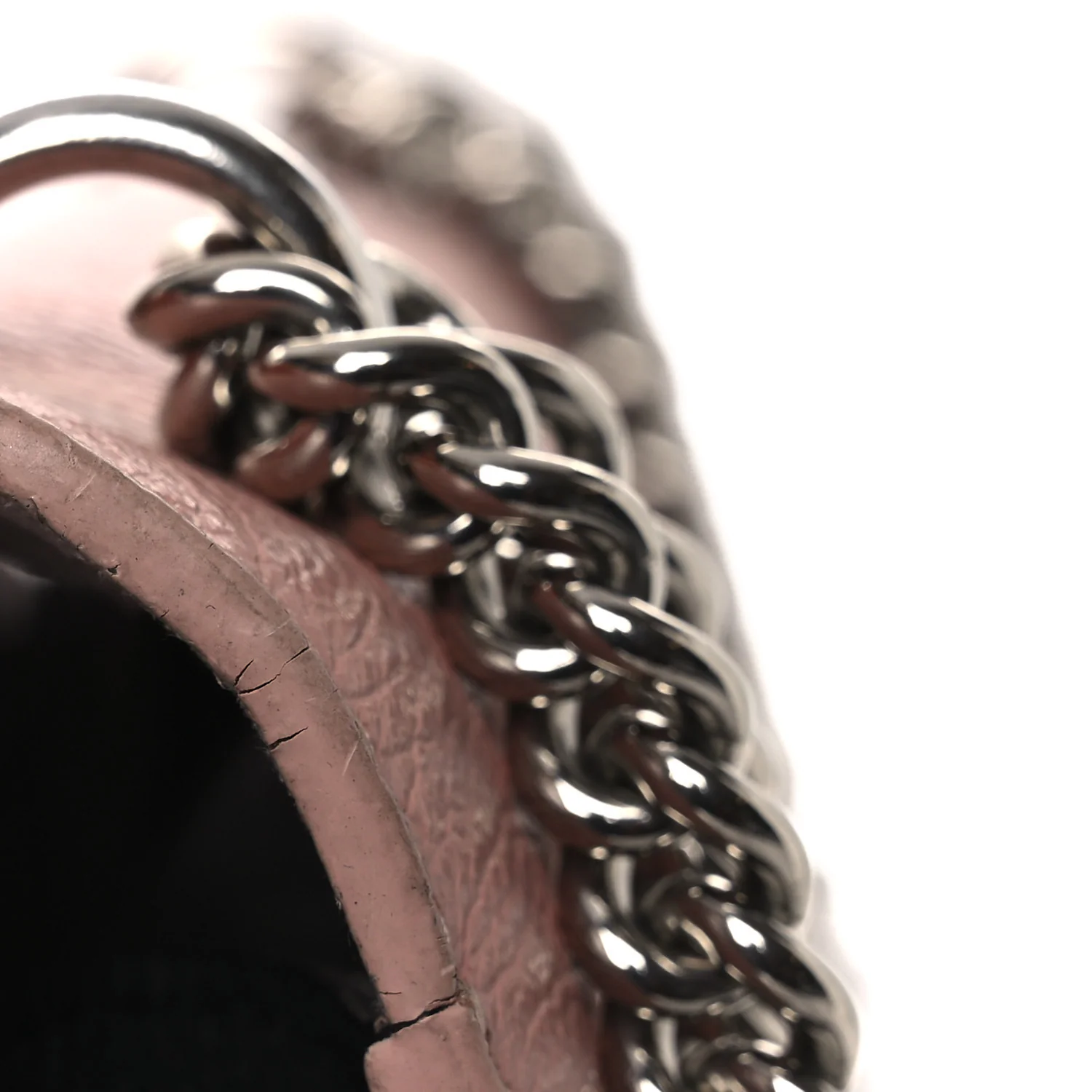 Soft Calfskin My Lockme Chain Bag BB Rose Boudoir Creme - Top Club