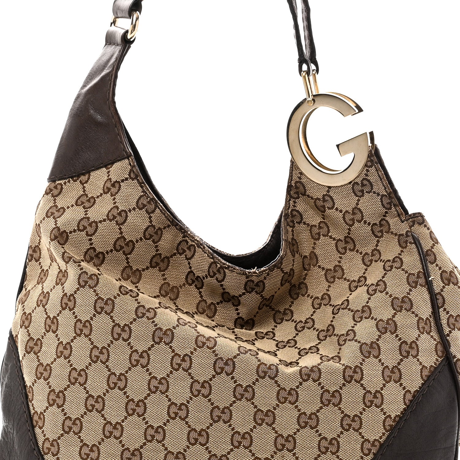 Monogram Medium Charlotte Hobo Brown - Top Club