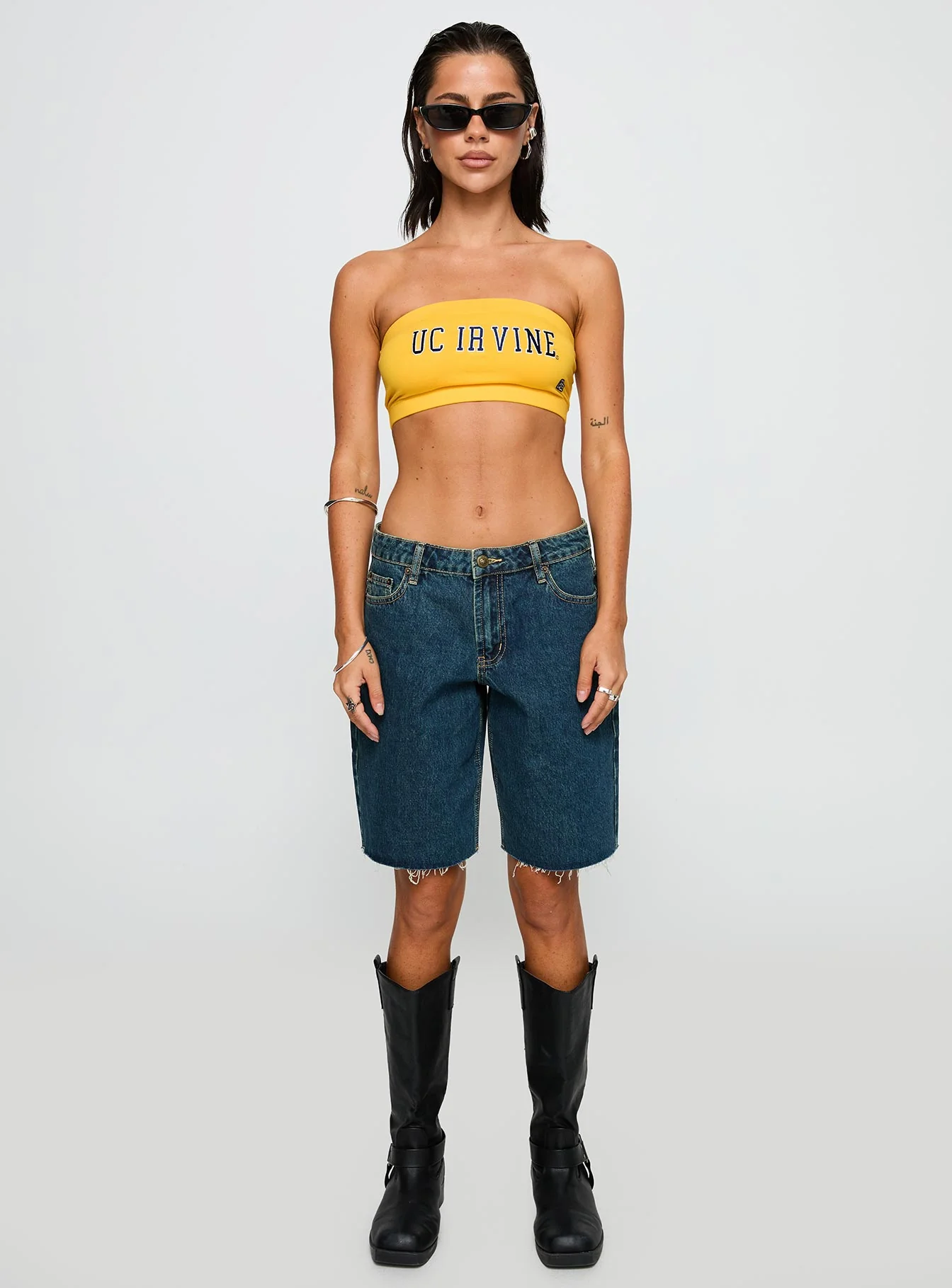 UC Irvine Bandeau Top Gold