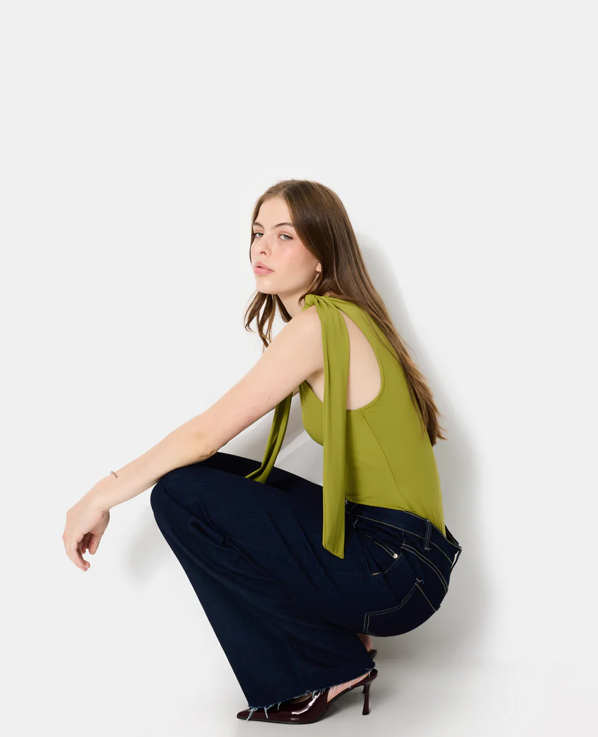 Pimkie Top asymétrique avec nœud sur épaule