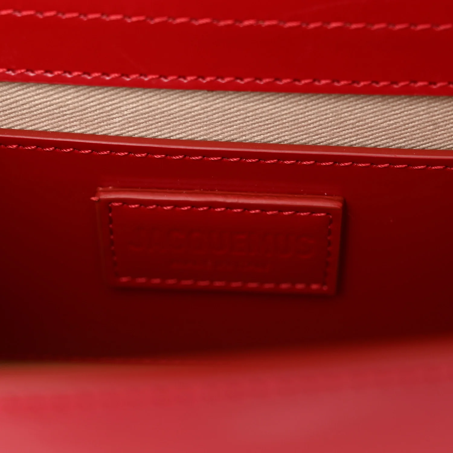 Glazed Calfskin Le Grand Bambino Red - Top Club