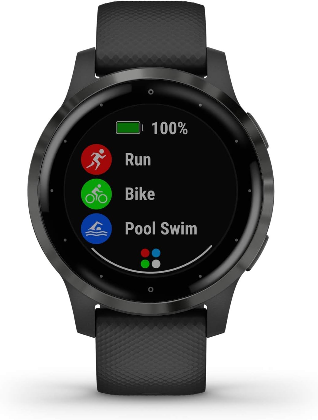 Vívoactive 4S Smartwatch fitness GPS sottile e impermeabile con piani di allenamento ed esercizi animati, 20 app sportive, 7 giorni di autonomia, Nero (Black Slate), 40 mm (Ricondizionato)
