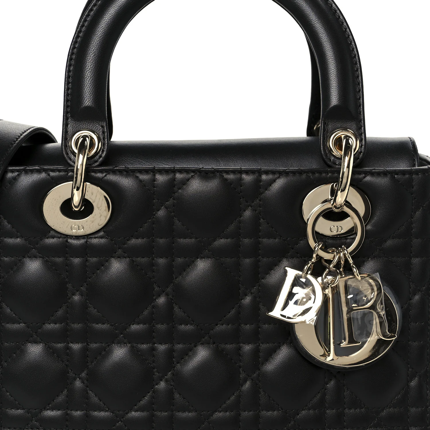 Lambskin Cannage Medium Lady Dior Black - Top Club