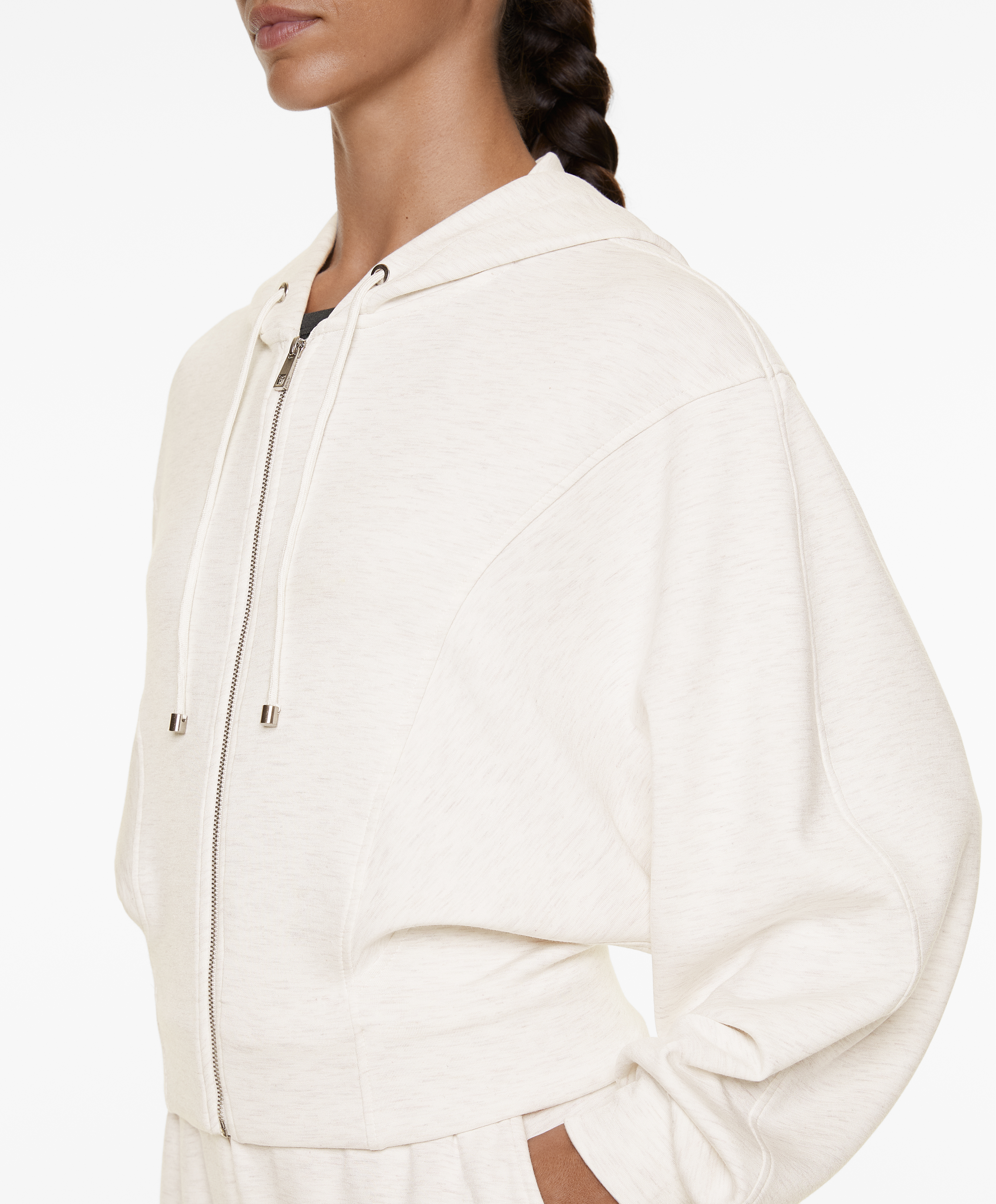 OYSHO Crop hooded jacket