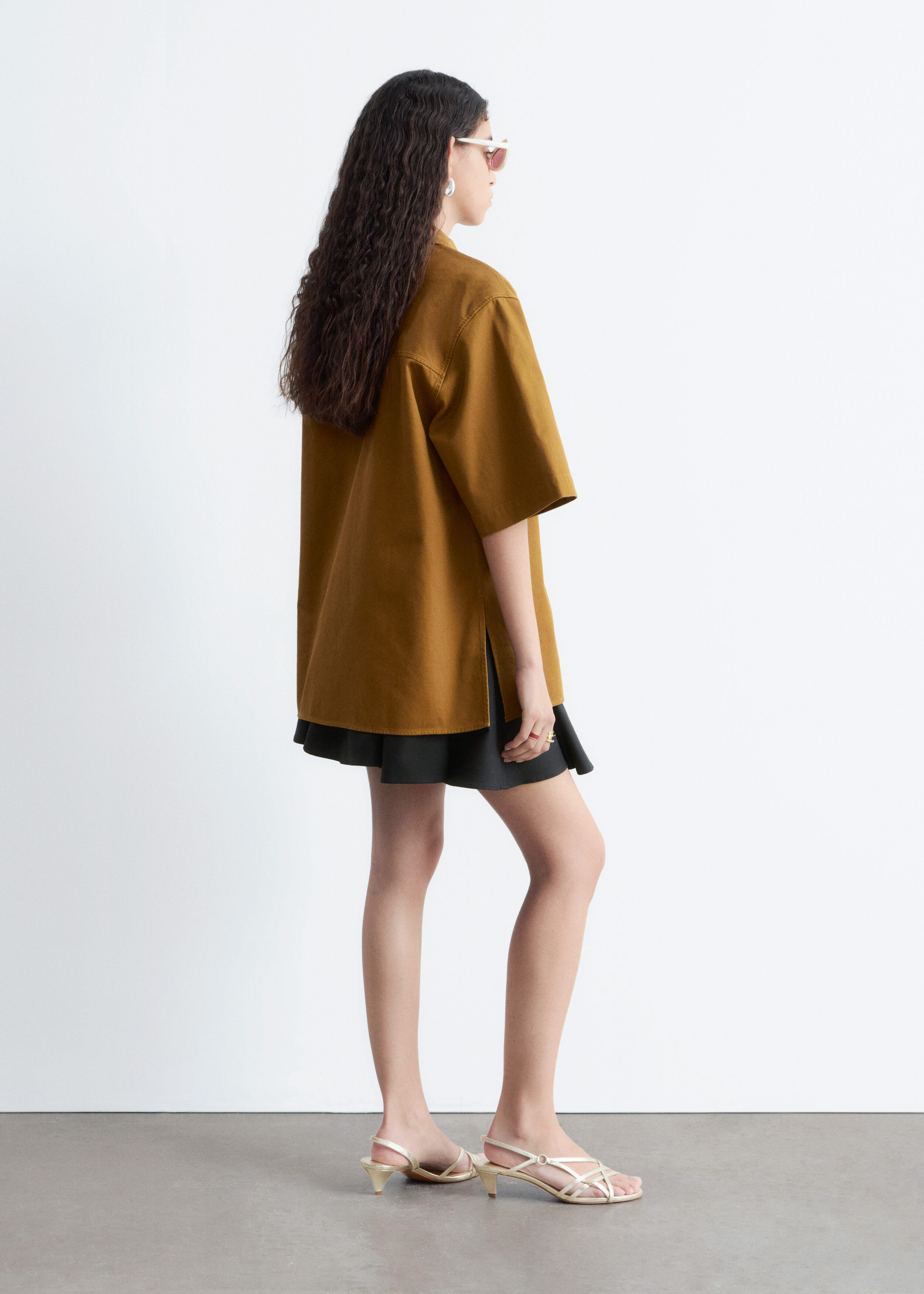 & Other Stories SHORT-SLEEVE COTTON SHIRT