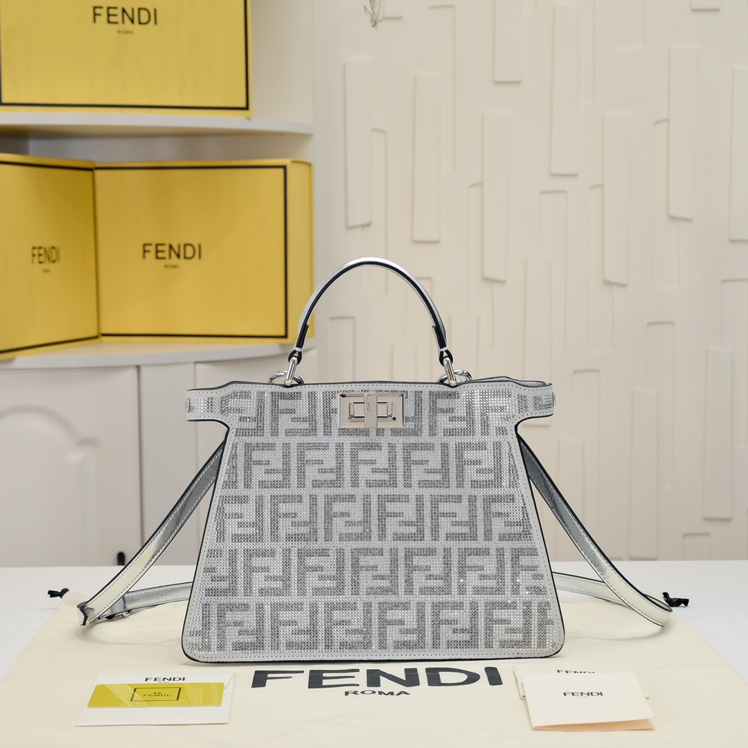 Fen Peekaboo ISeeU Petite diamond tote bag - Top Club