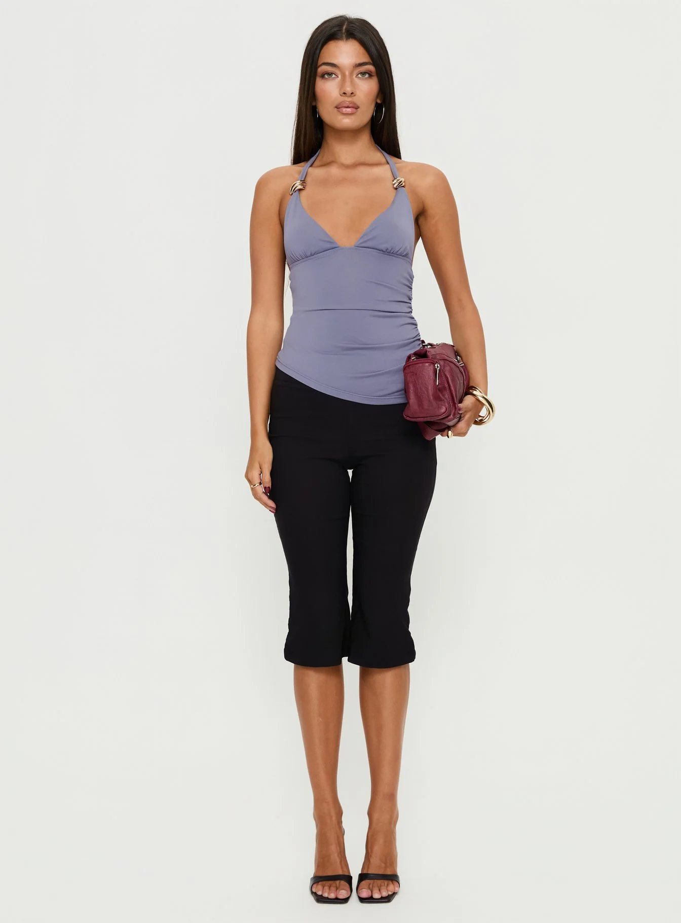 Jessicca Hardware Detail Cami Top Blue