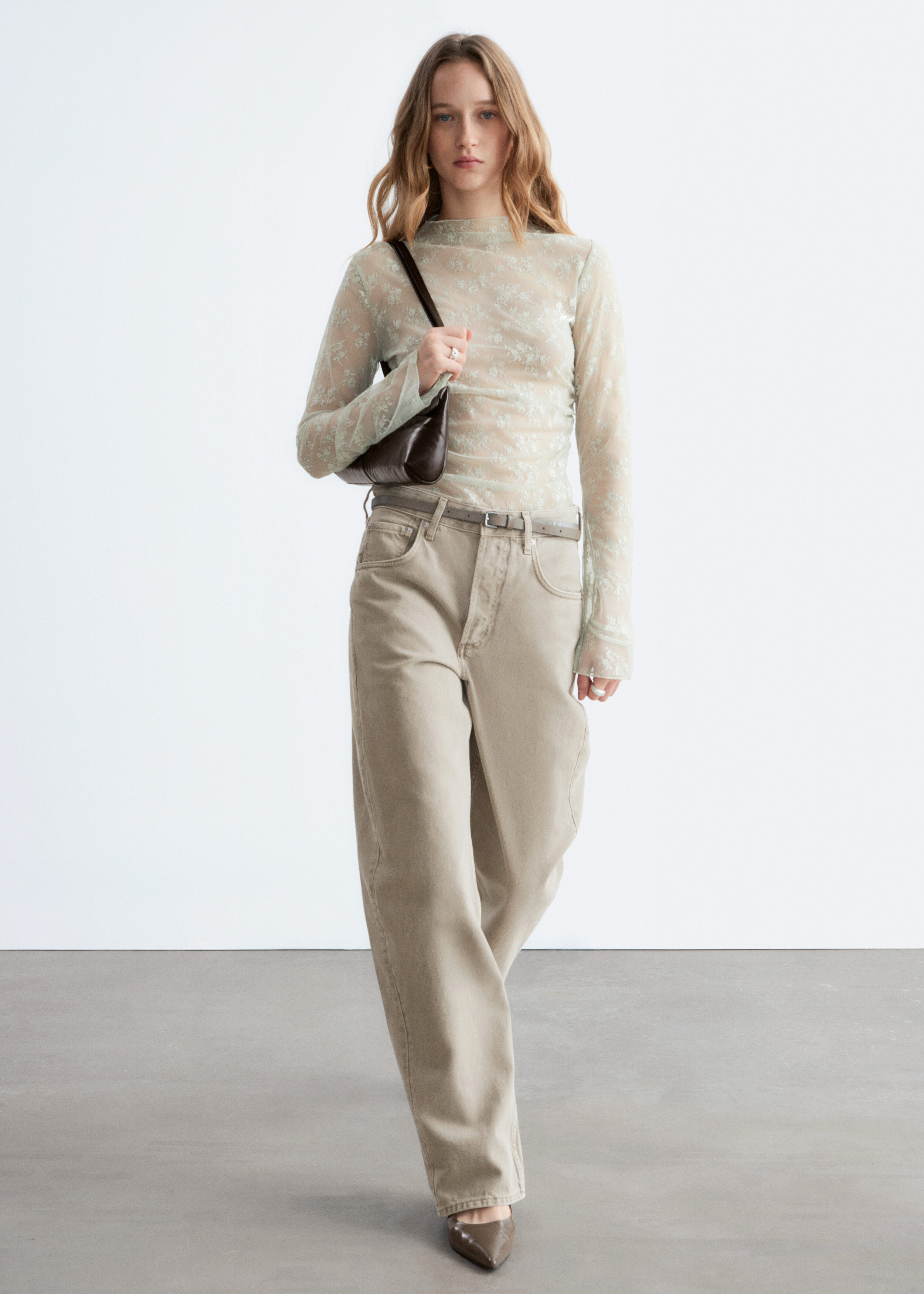 & Other Stories LONG-SLEEVE LACE TOP