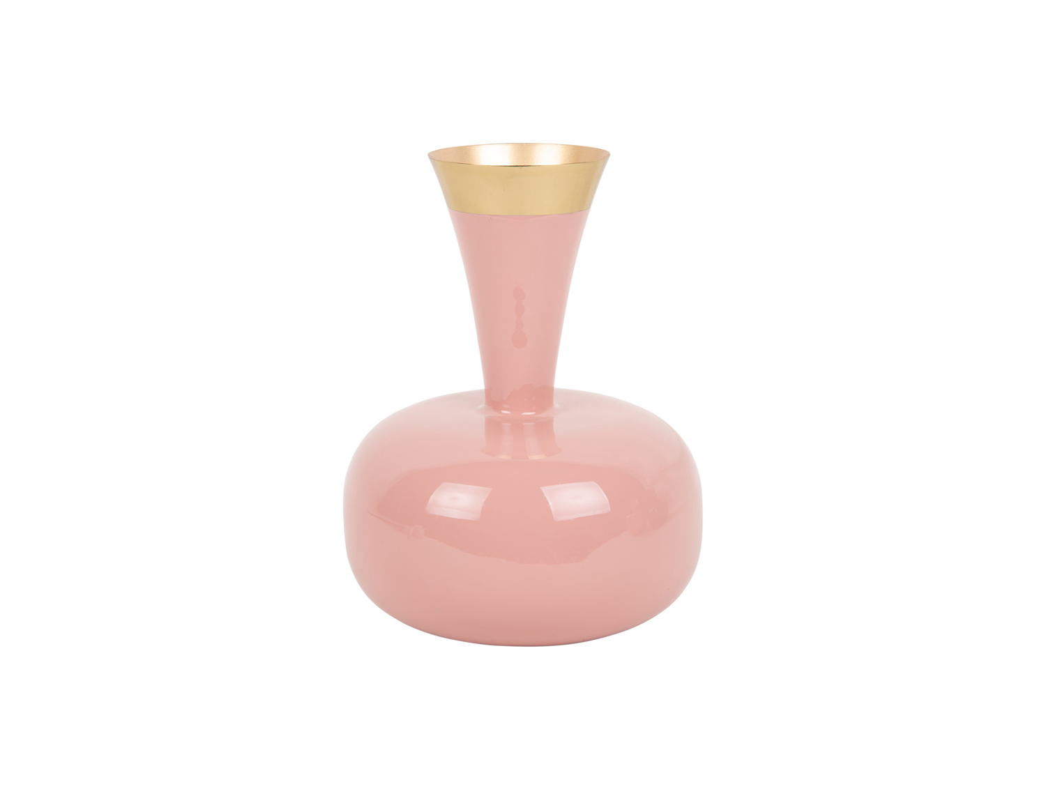 Vase Yara enamel flamingo pink