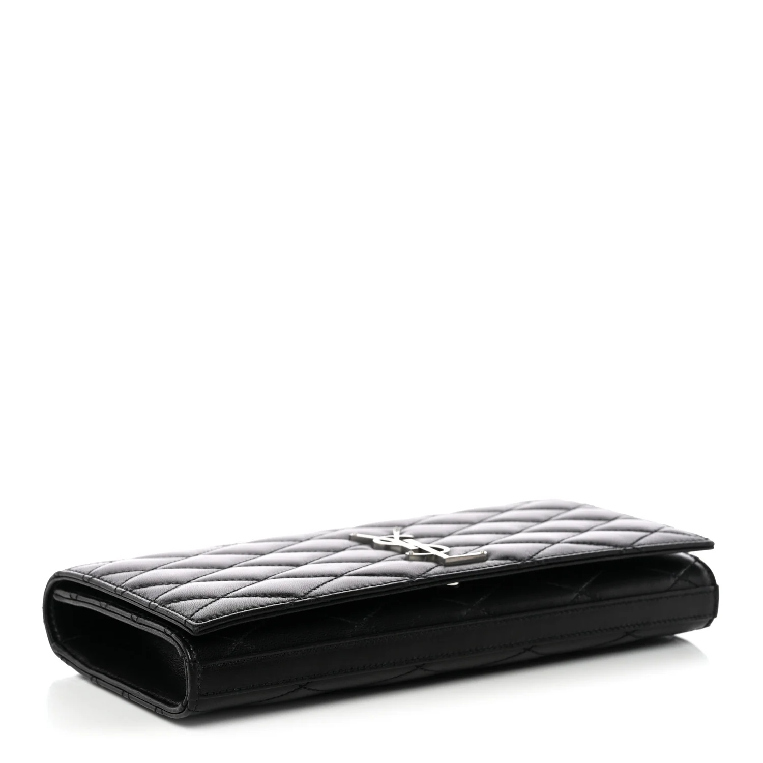 Lambskin Quilted Kate Clutch Black - Top Club