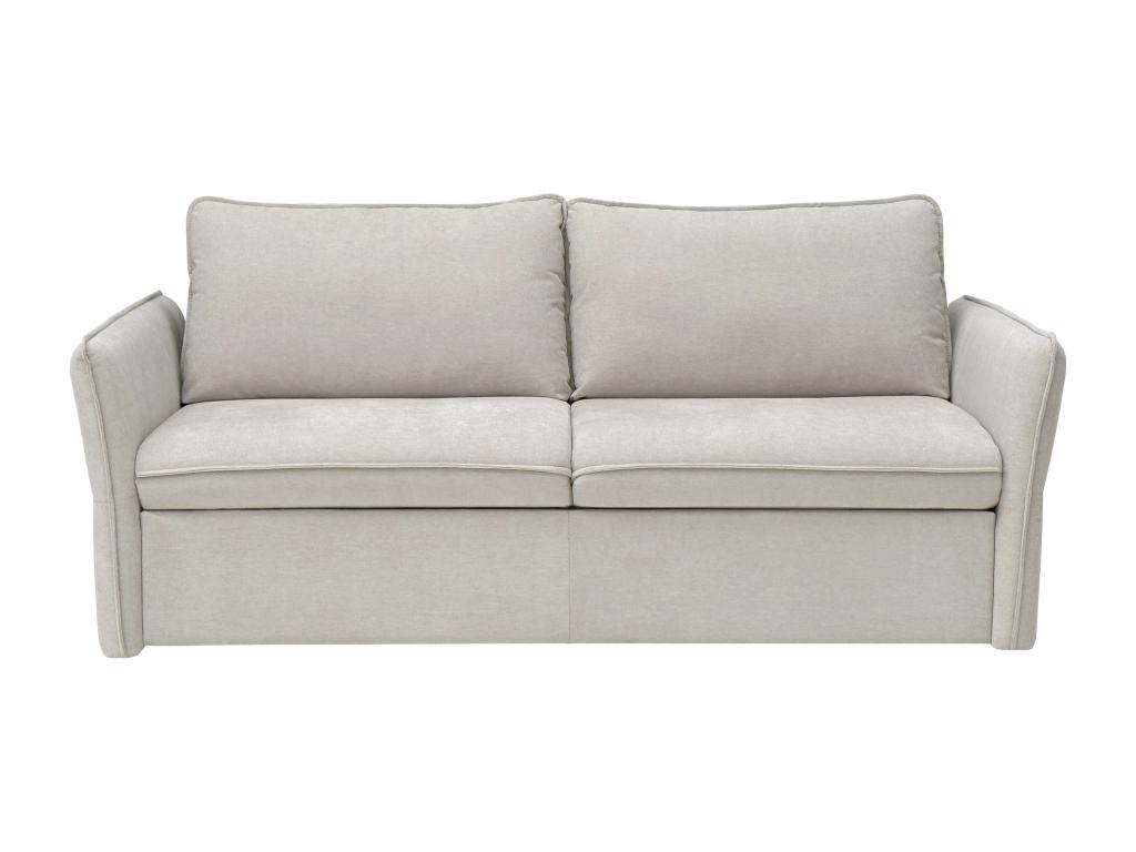Sofá cama de 3 plazas de apertura rápida de tela beige - Cama de 140 cm CELTARI