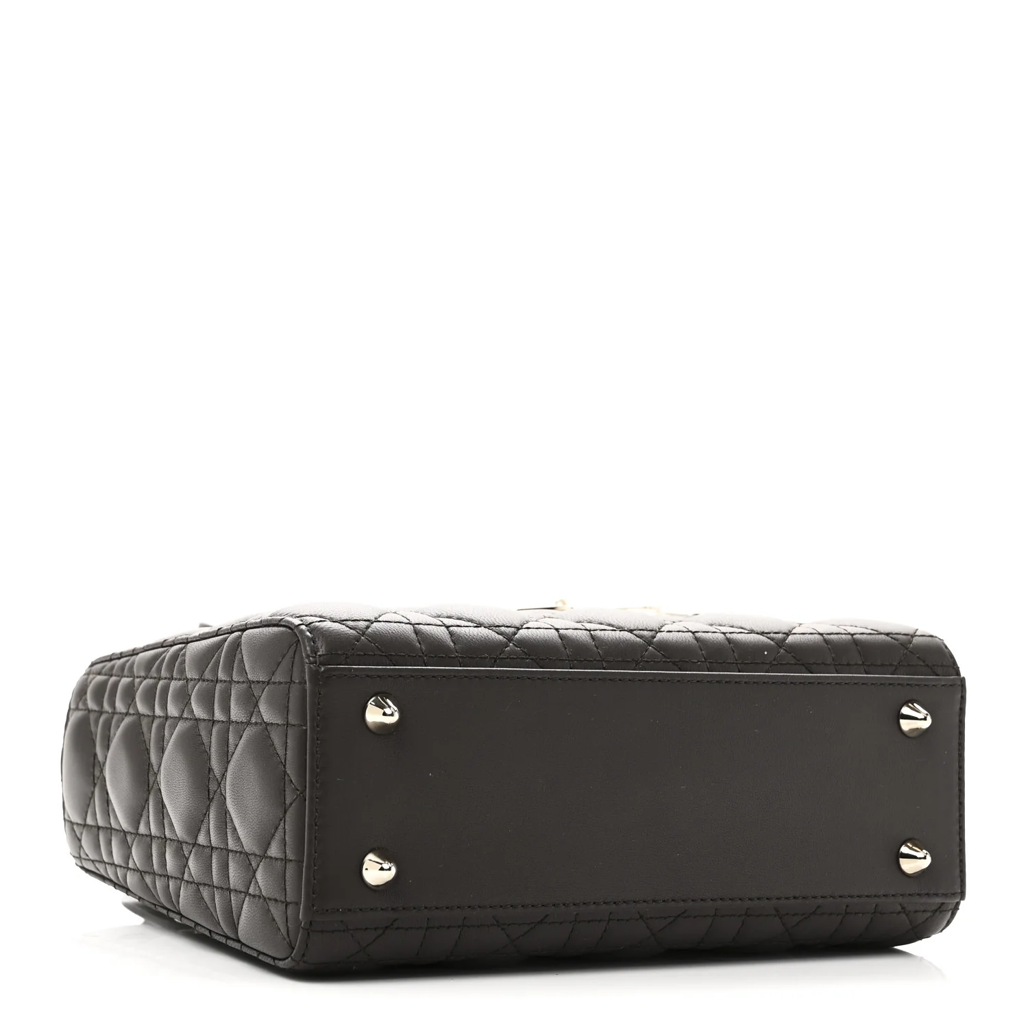 Lambskin Cannage Small My ABCDior Lady Dior Dark Brown - Top Club