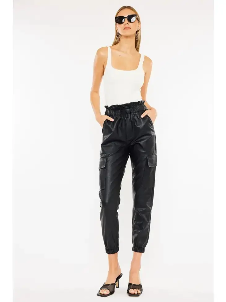 Thinking Out Loud Paper-bag Jogger Pants - ALJEGJ