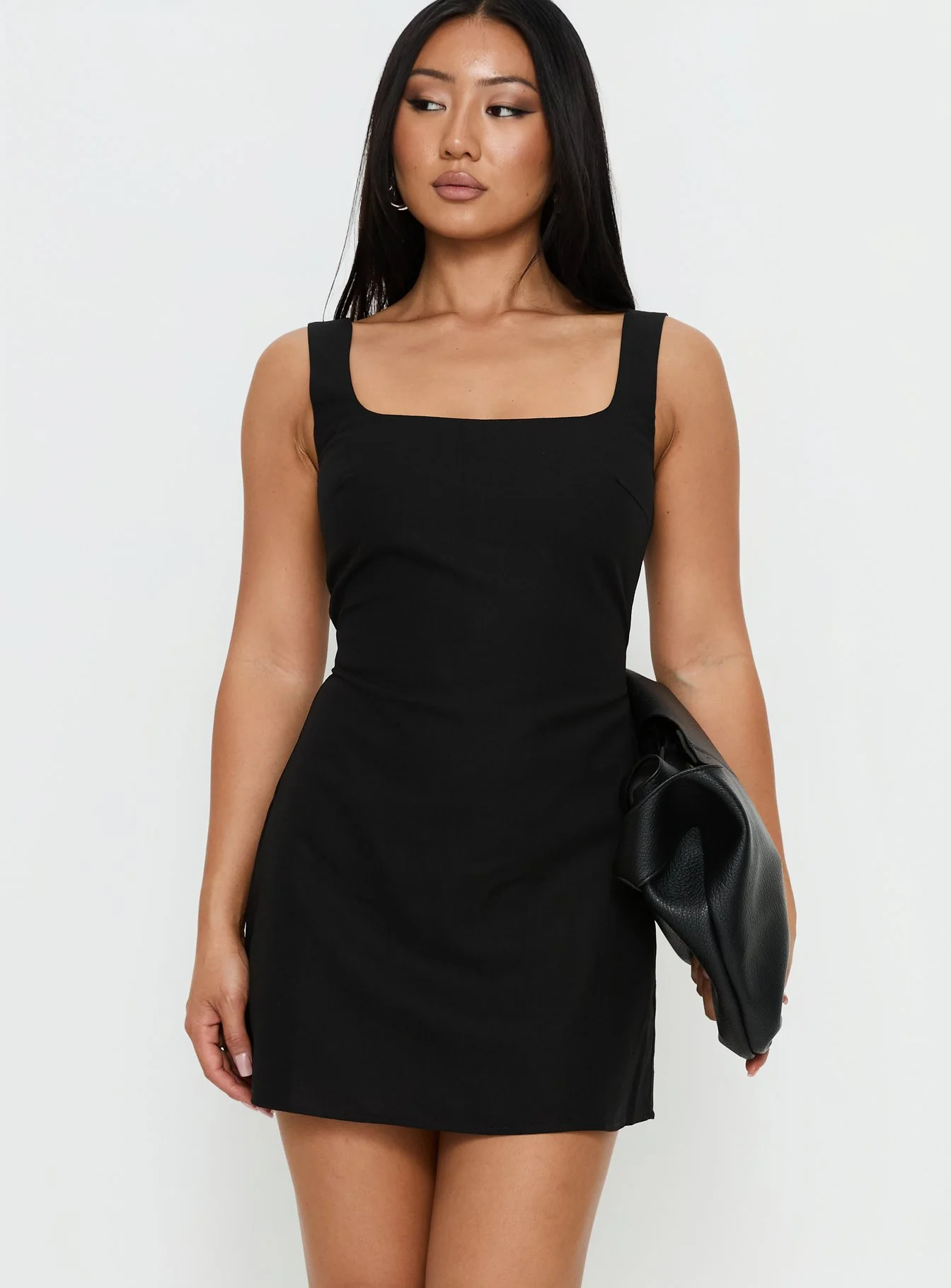 Devinn Square Neck Playsuit Black