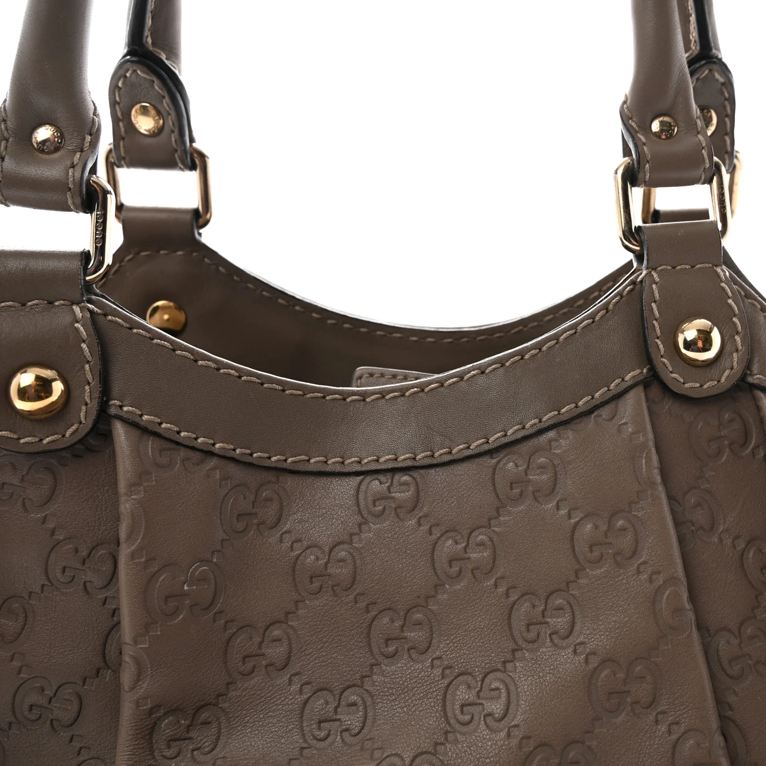 Guccissima Medium Sukey Tote Taupe - Top Club