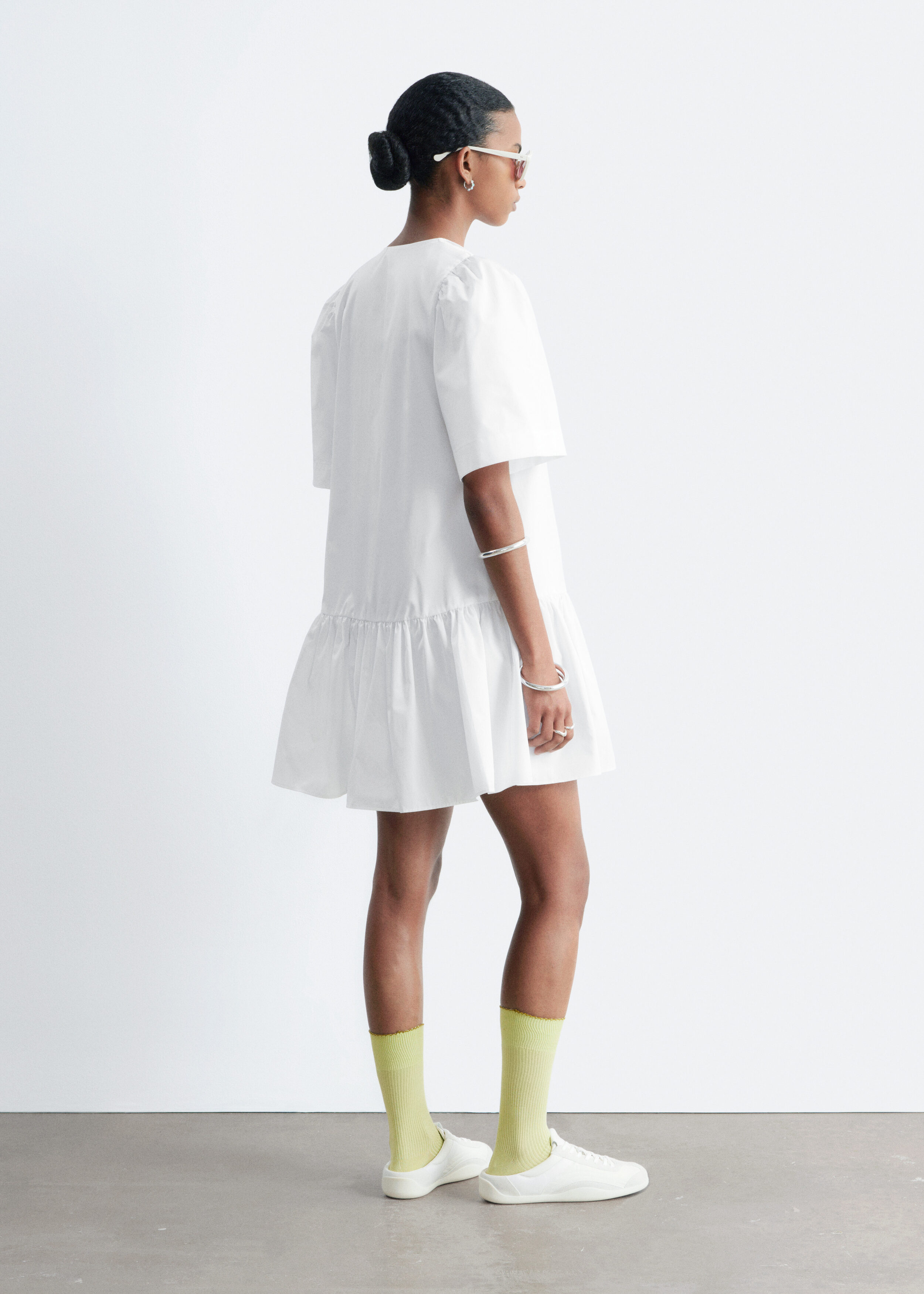 & Other Stories PEPLUM MINI DRESS