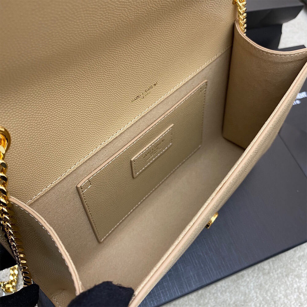 YSL kate medium in grain de poudre embossed leather - Top Club
