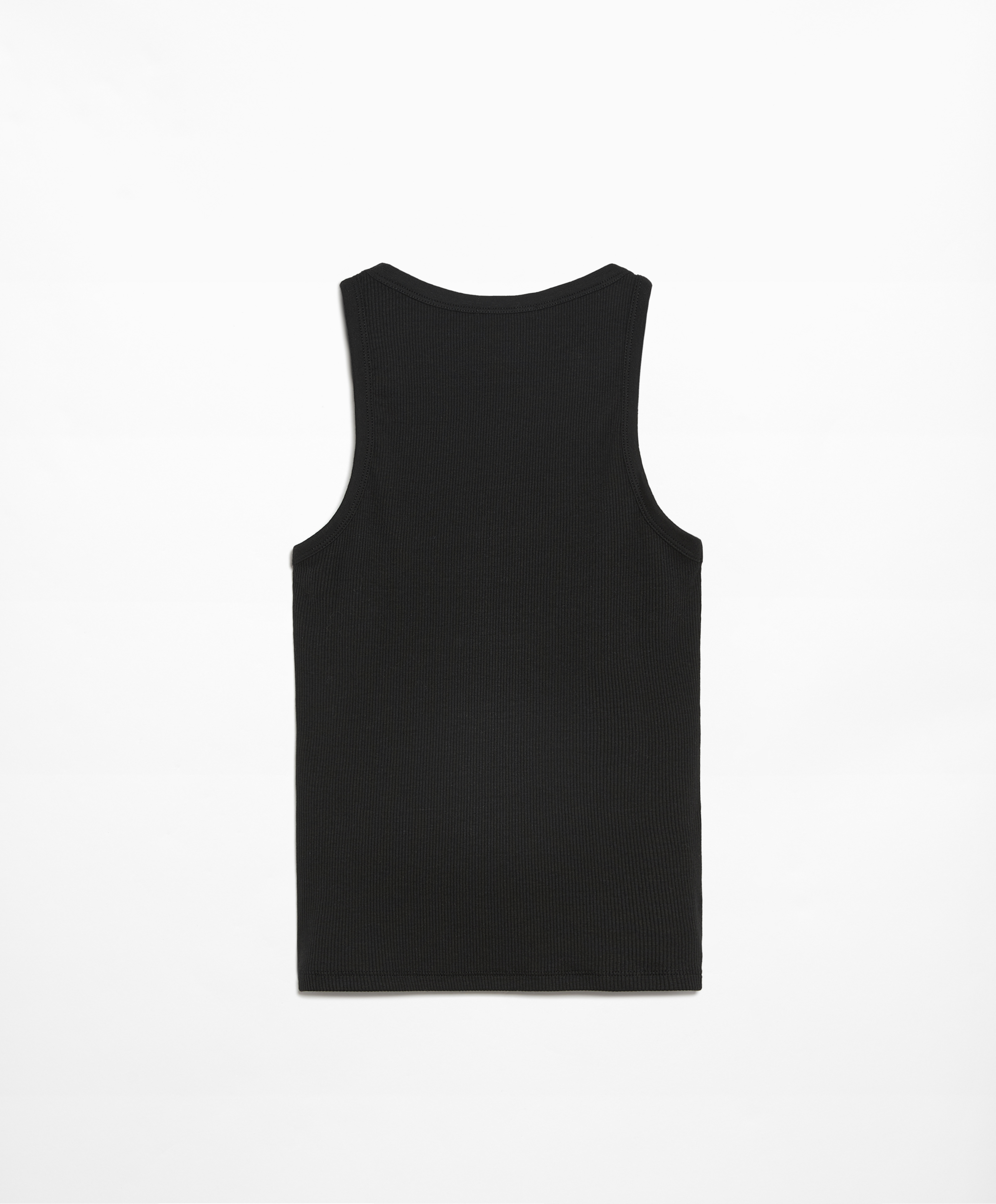OYSHO Rib vest top with cotton and modal