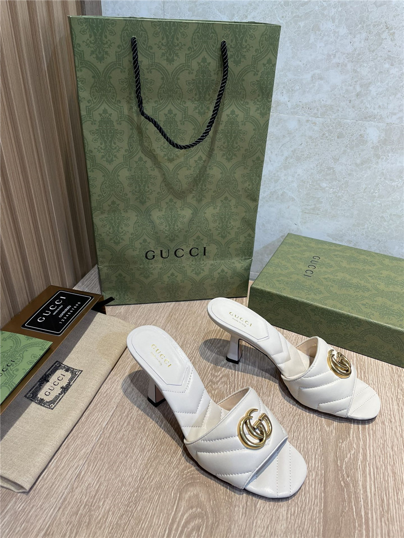 gucci gg high heel slippers sandals - Sneaker Replica Workshop