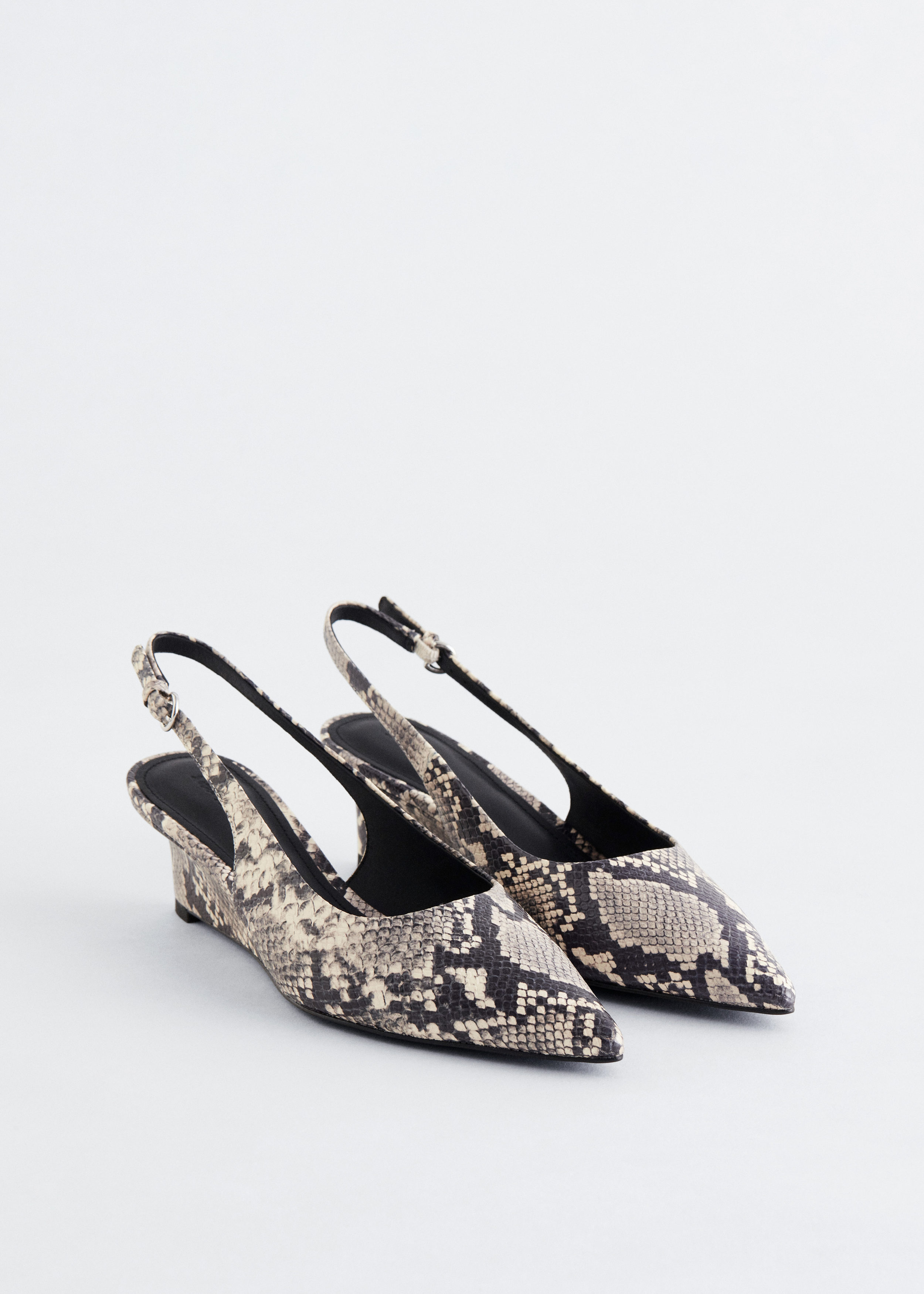 & Other Stories LEATHER WEDGE SLINGBACK PUMPS